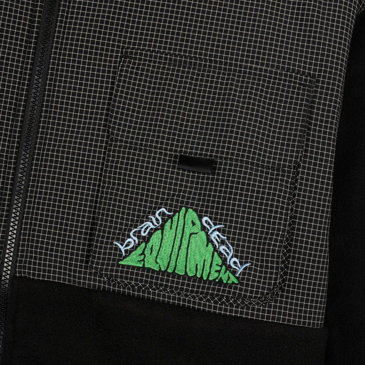 Equipment Ripstop Zip Fleece Jacket, Black - Image 3