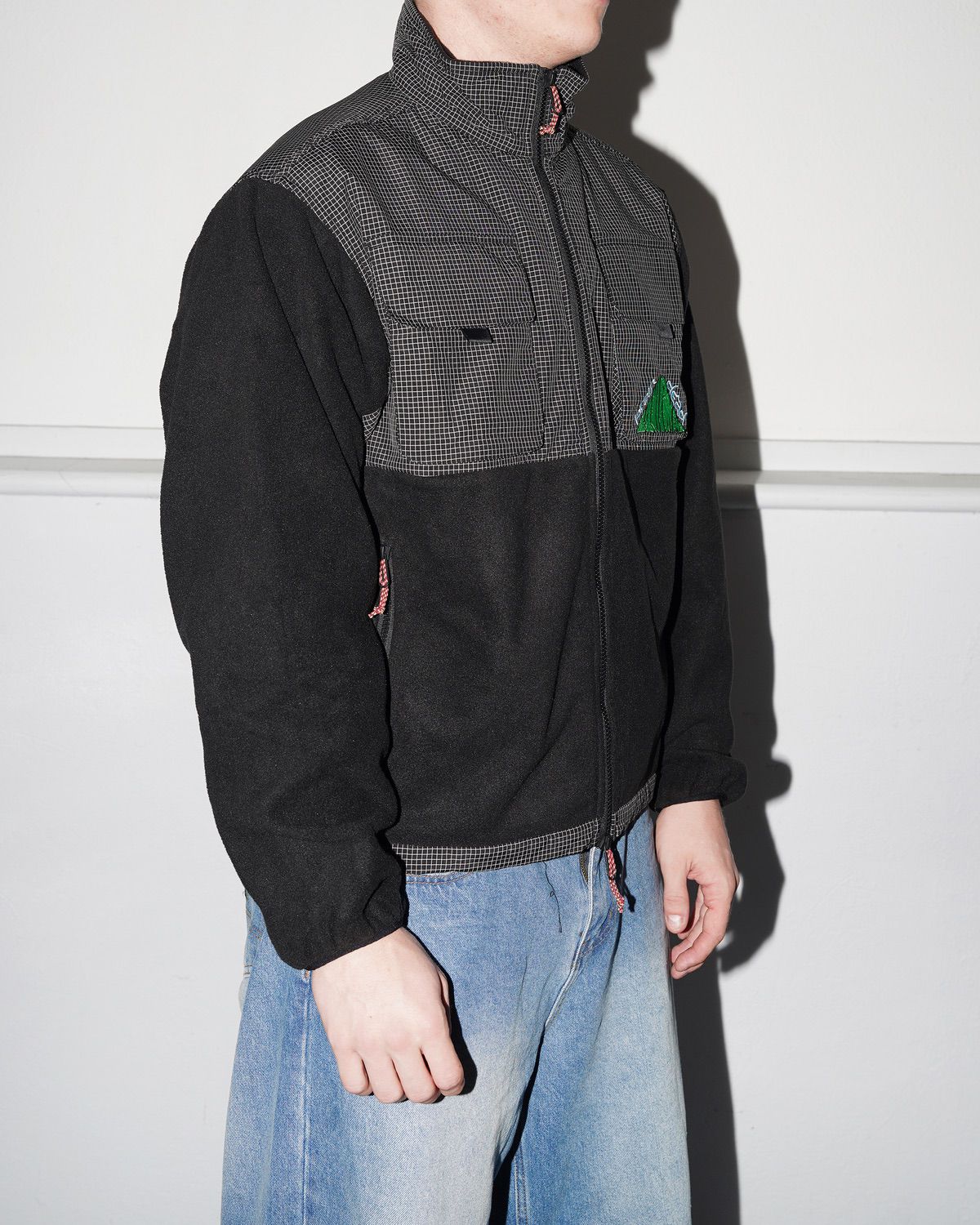 Equipment Ripstop Zip Fleece Jacket, Black - Image 5