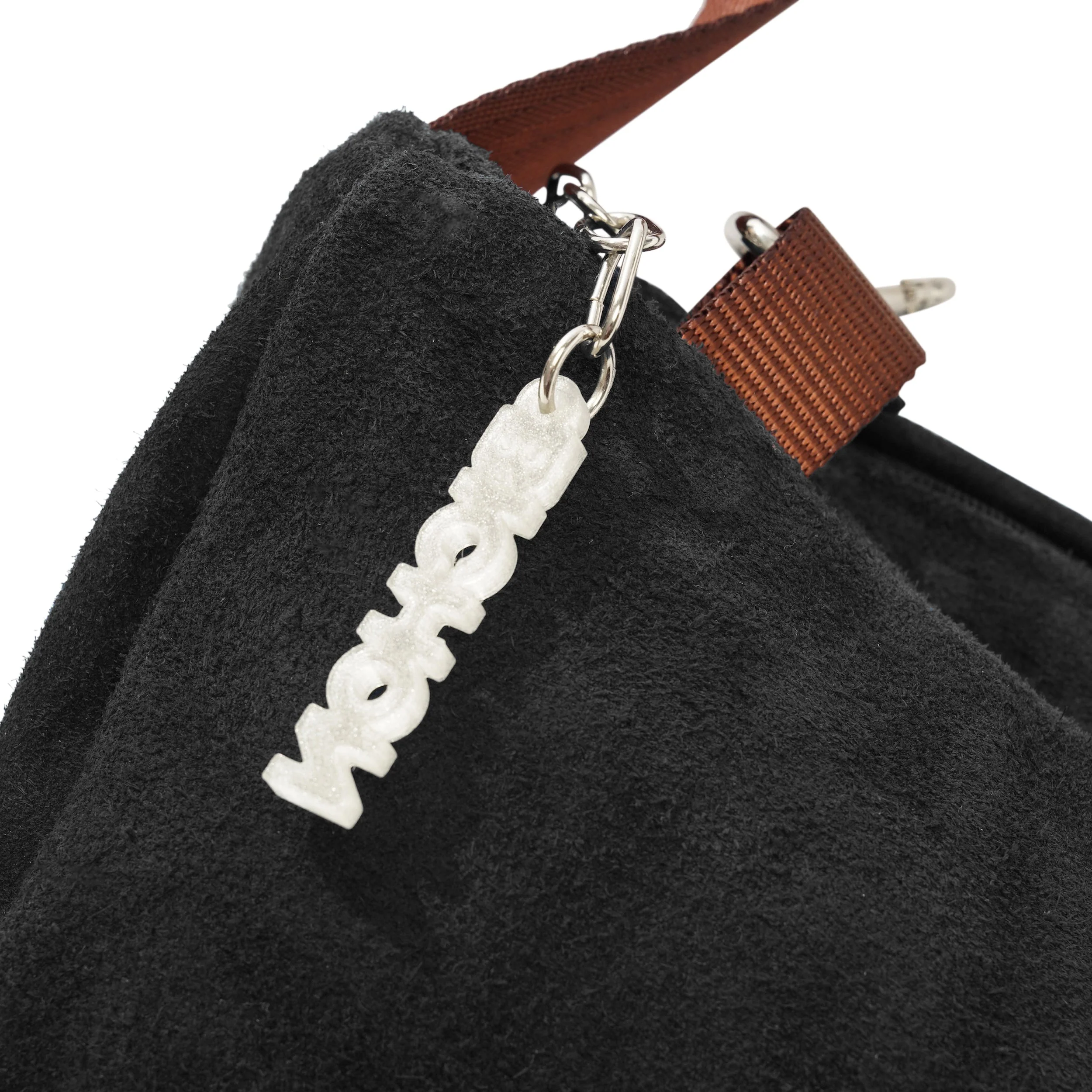 Everyday Suede Slouch Bag, Black - Image 3