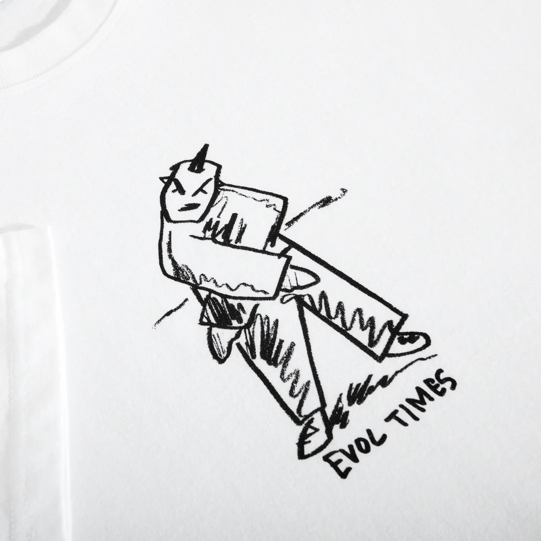 Evol Times Tee, White - Image 2