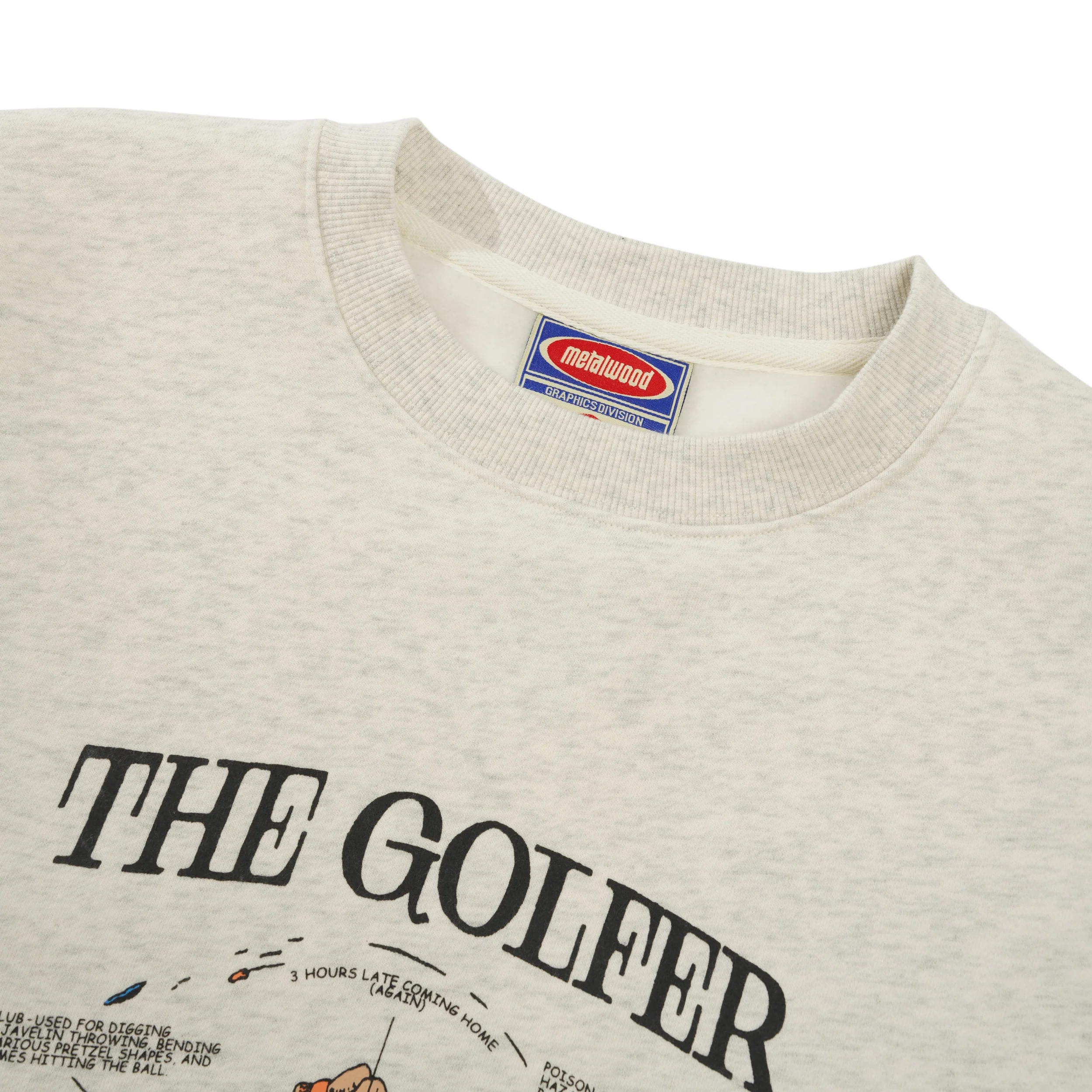 Excuses Crewneck Sweatshirt, Heather Grey - Image 4