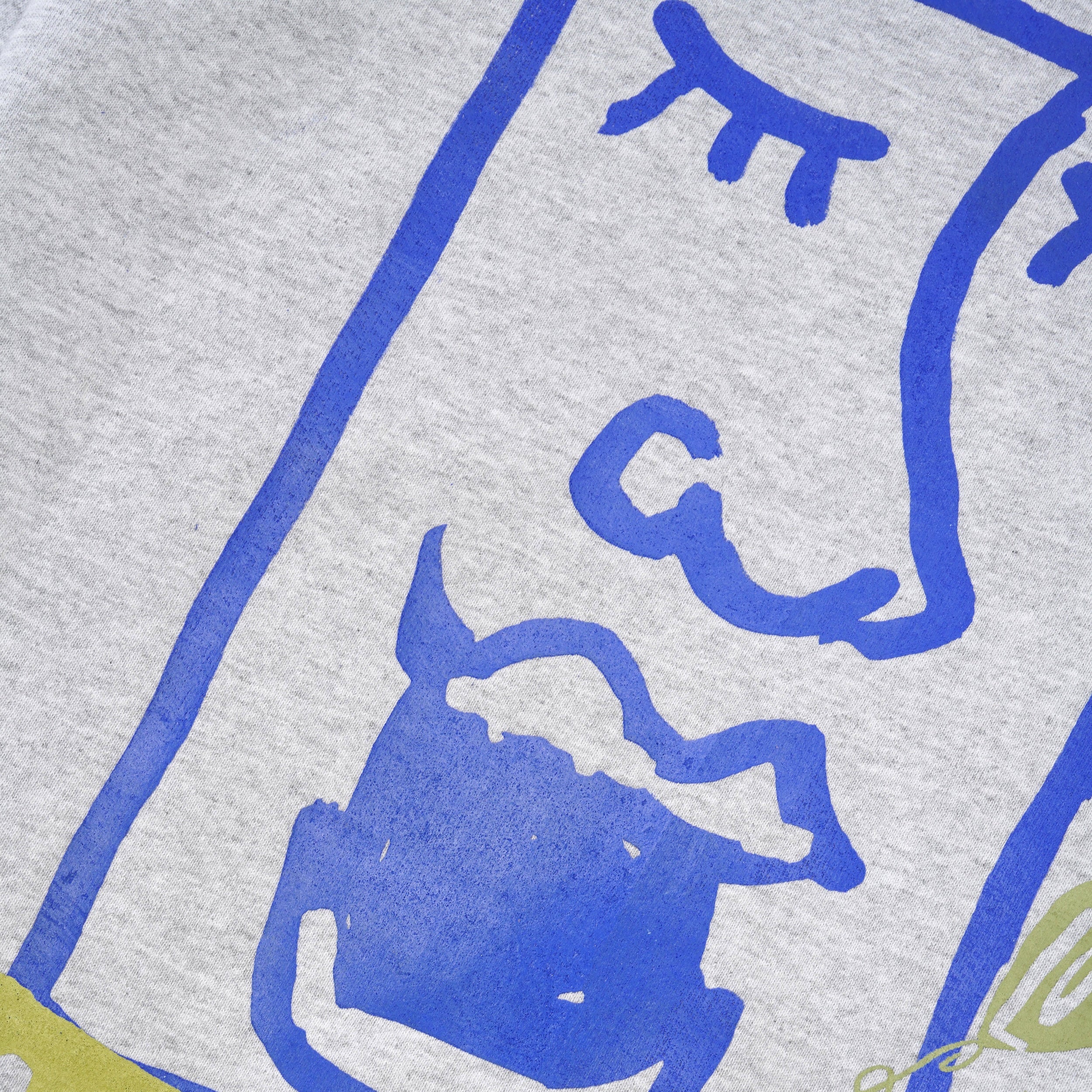 Face Crewneck Sweatshirt No. 1, Ash Grey - Image 3