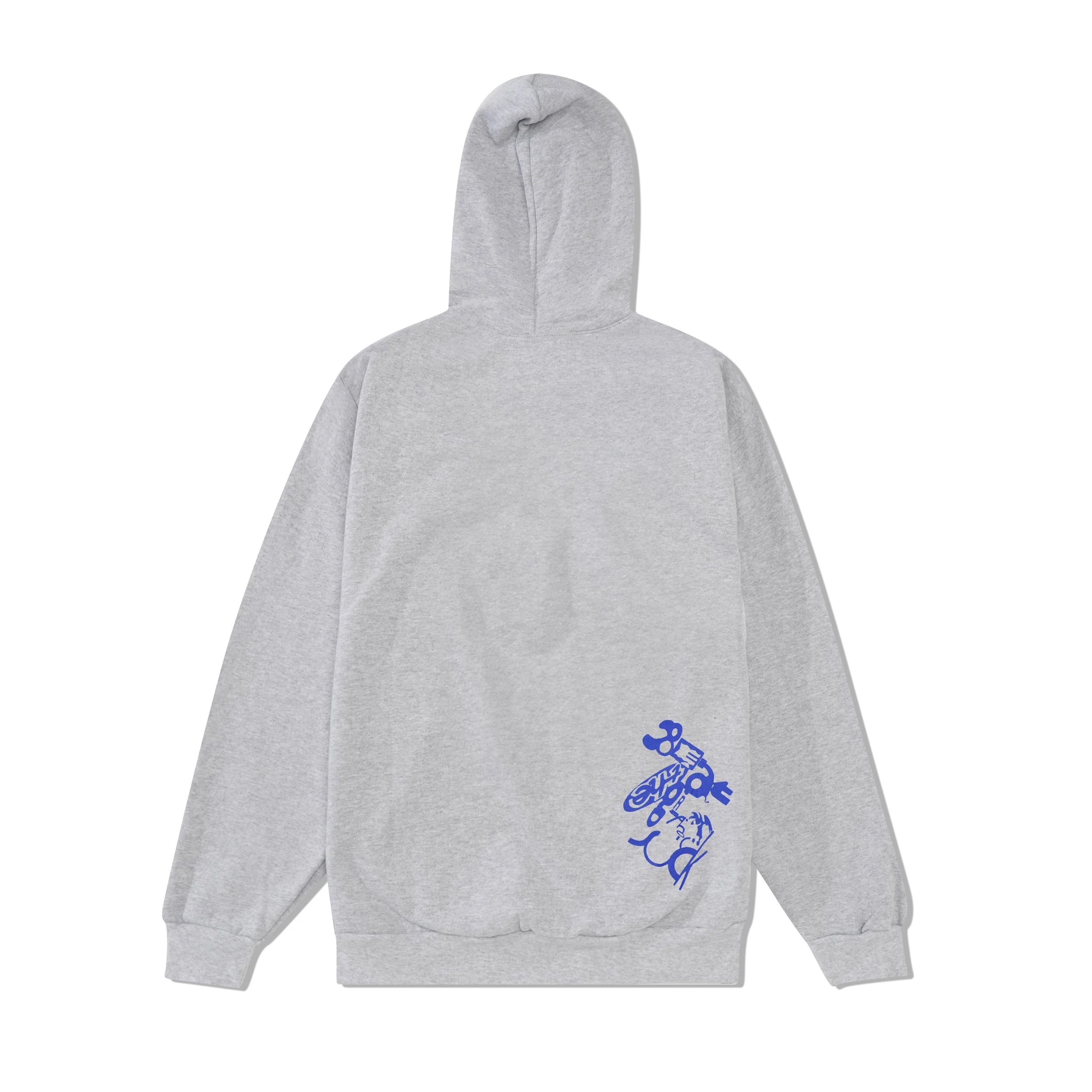 Faces Pullover Hood, Ash Grey - Image 2