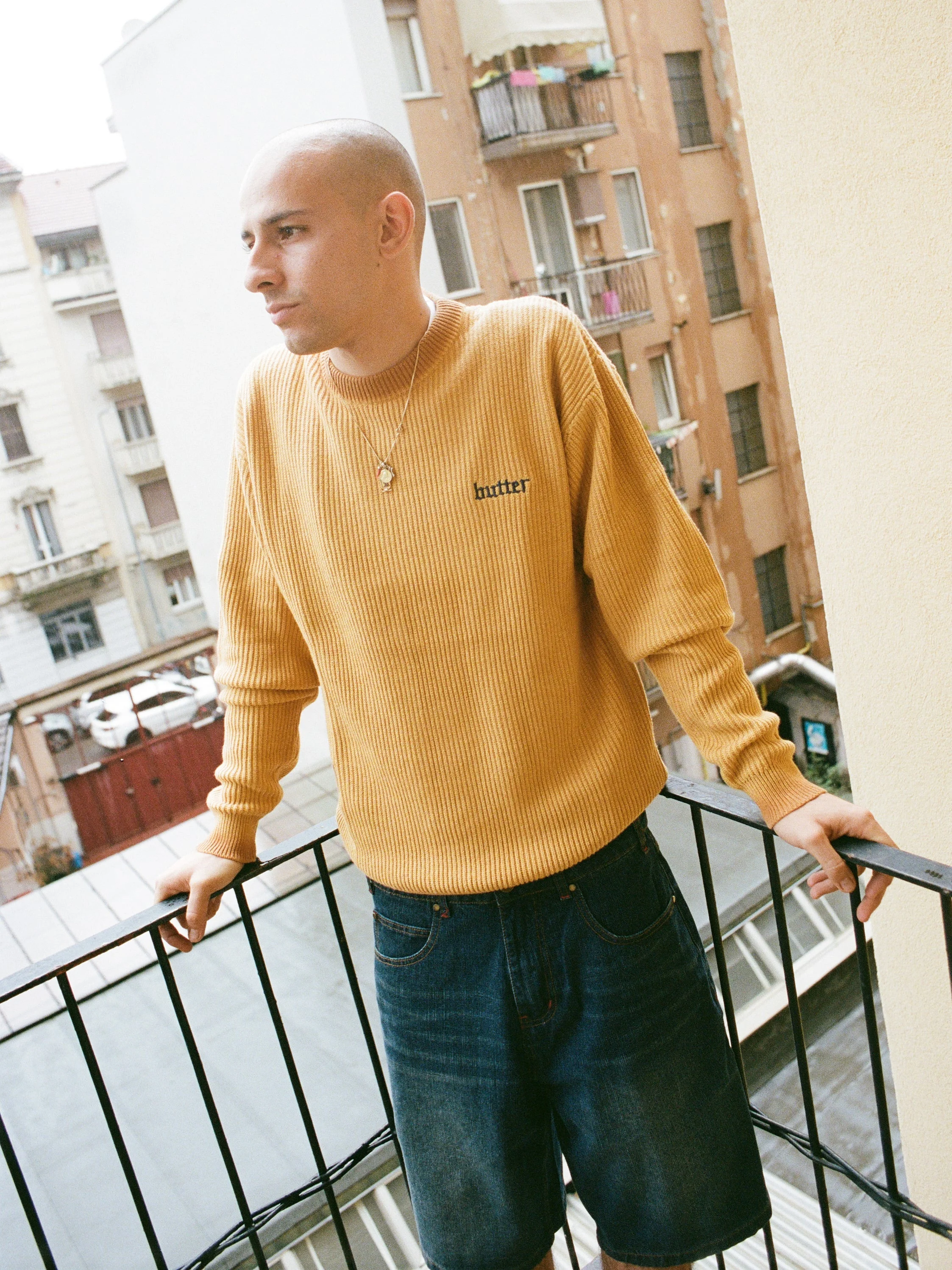 Fade Knit Sweater, Sunburst - Image 4