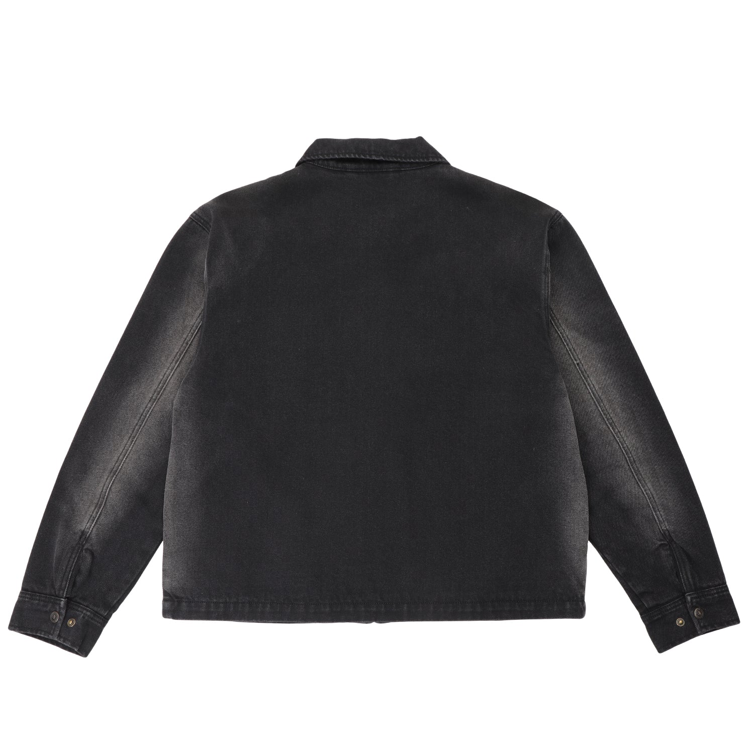 Faded Wash Workers Jacket, Black - Image 2