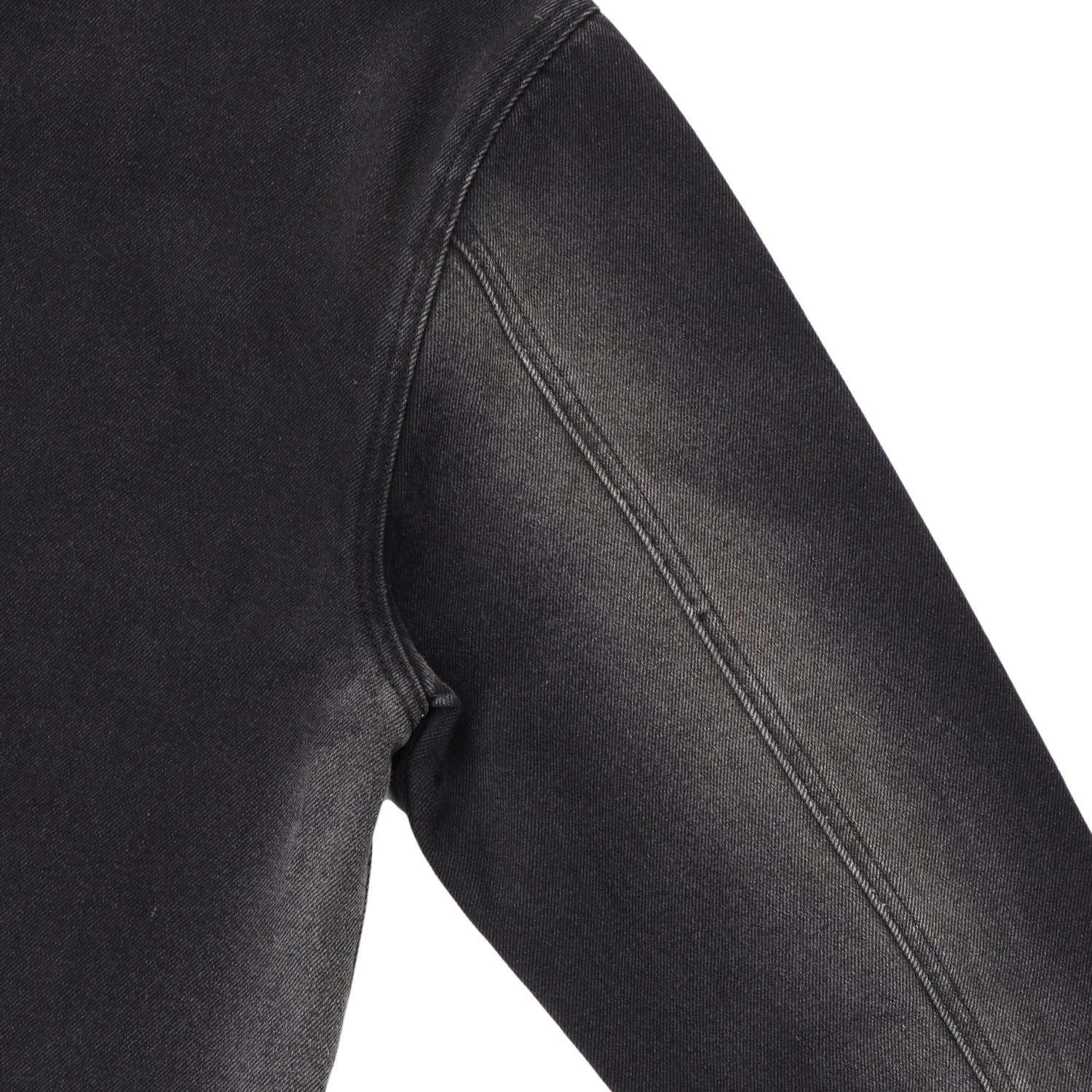 Faded Wash Workers Jacket, Black - Image 3