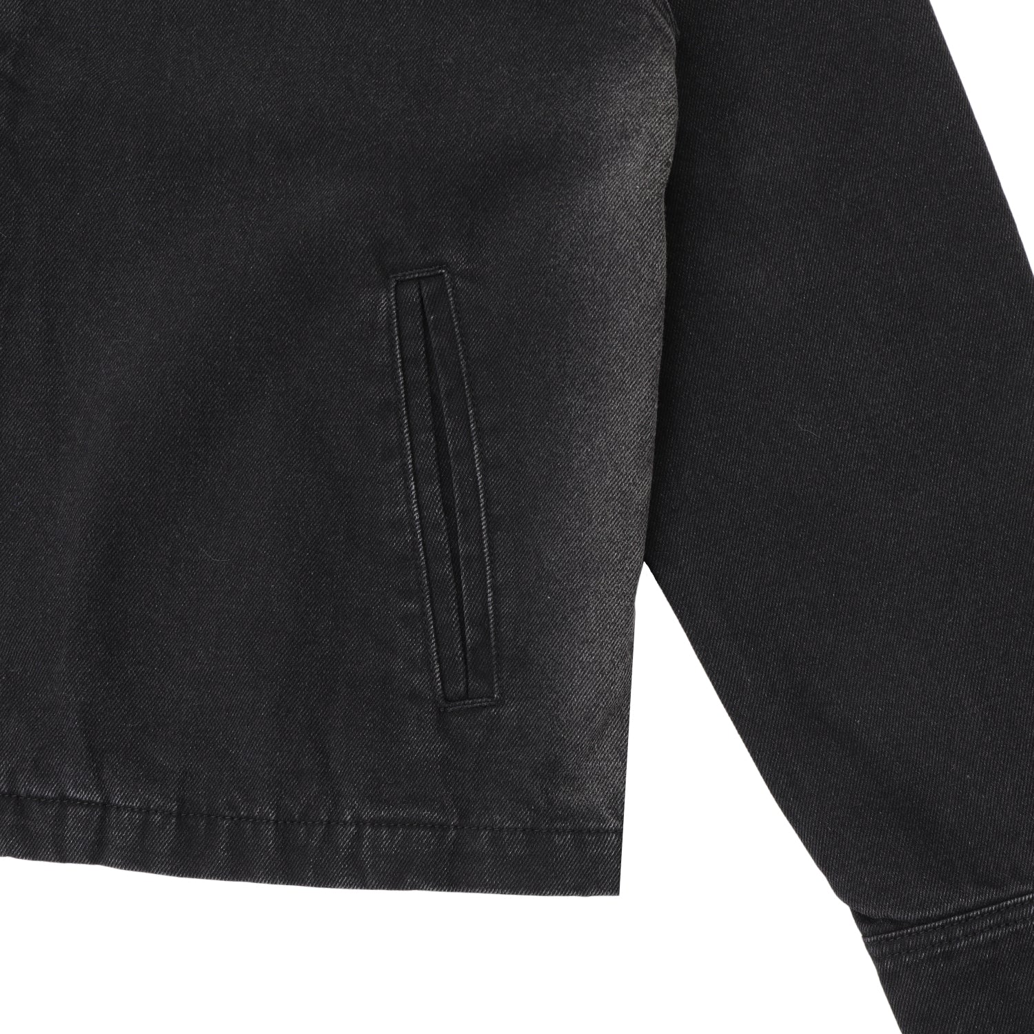Faded Wash Workers Jacket, Black - Image 4