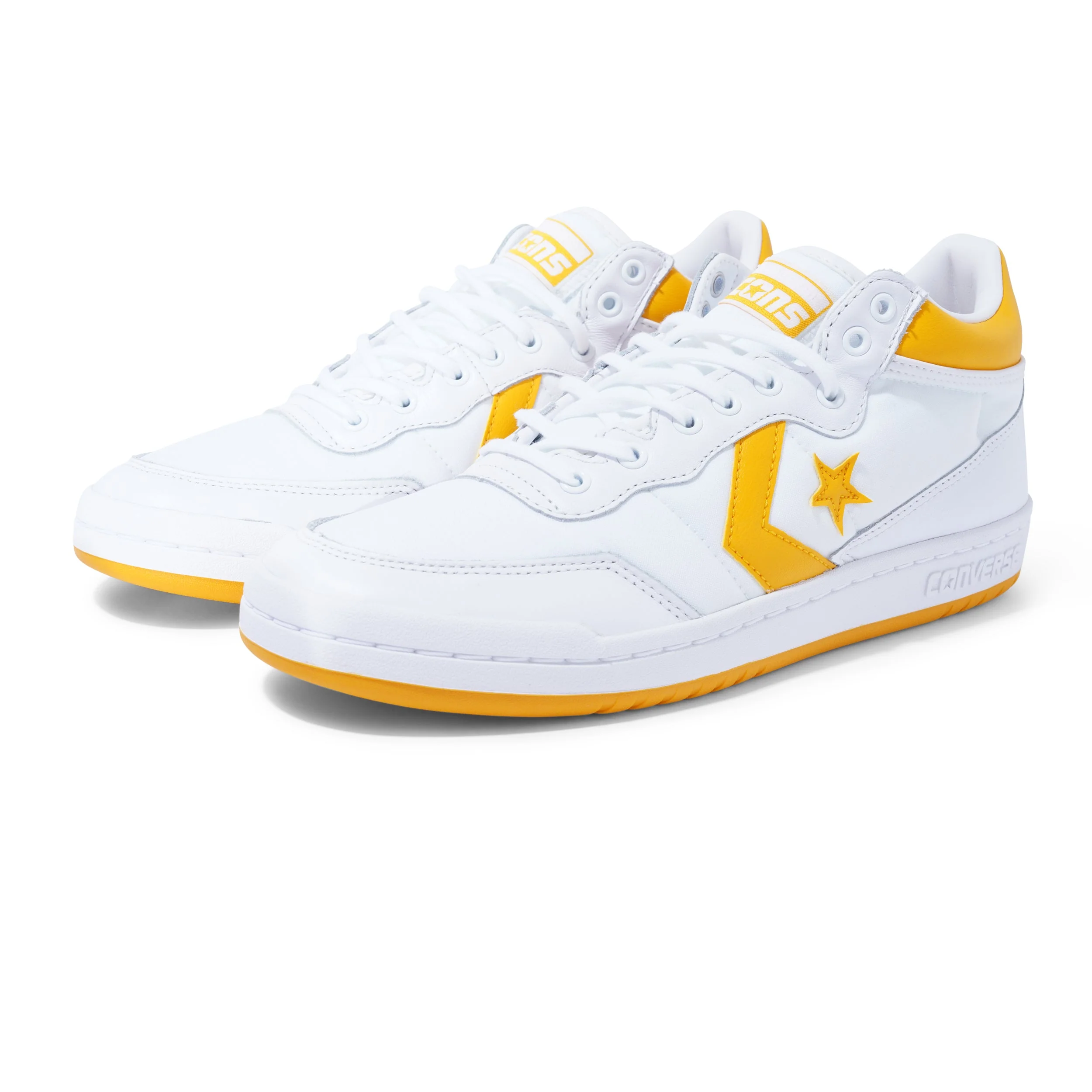 Fastbreak Pro Mid, White / Light Yellow - Image 2
