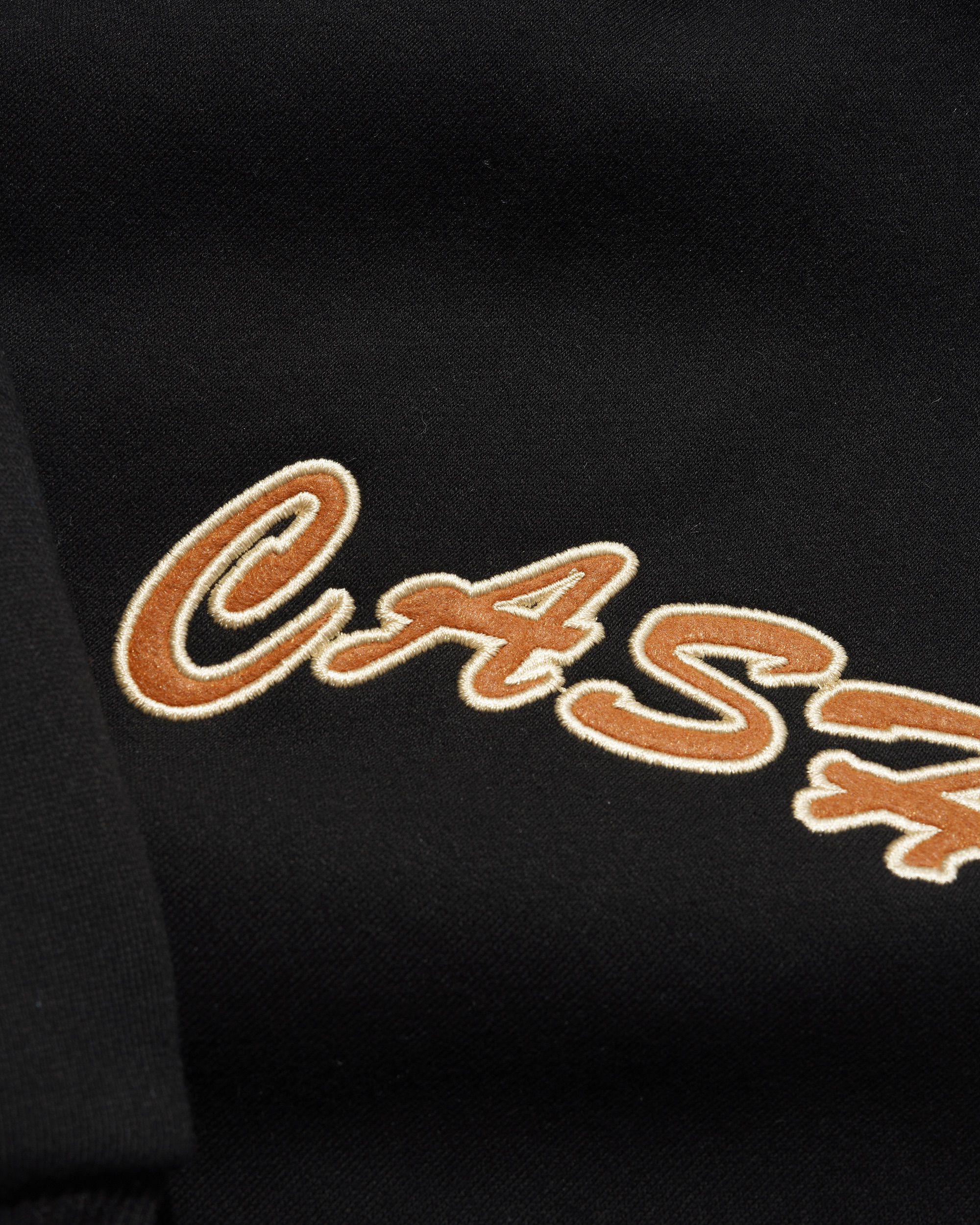 Felt Applique Logo Pullover Hood, Black - Image 3
