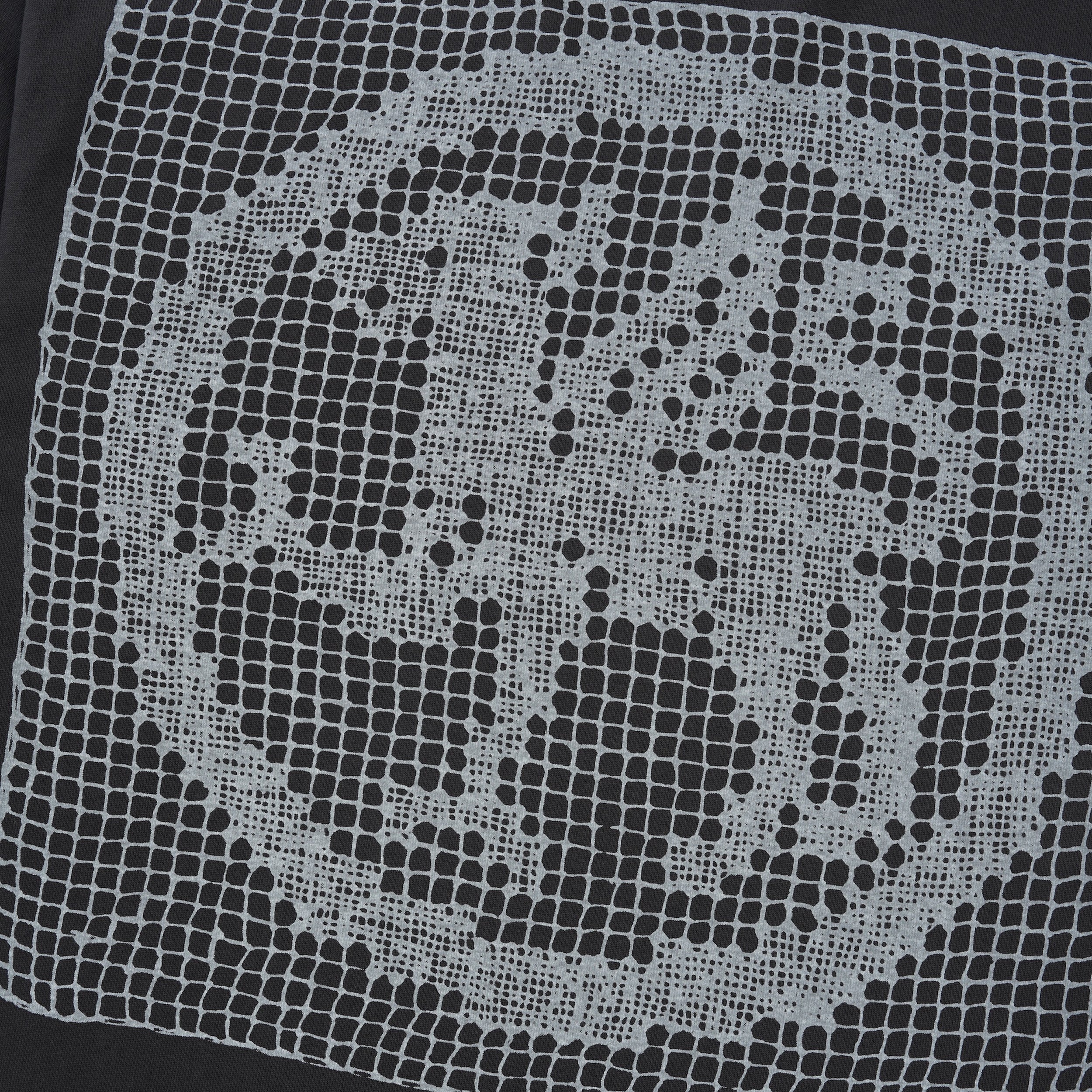 Filet Lace Tee, Black - Image 2