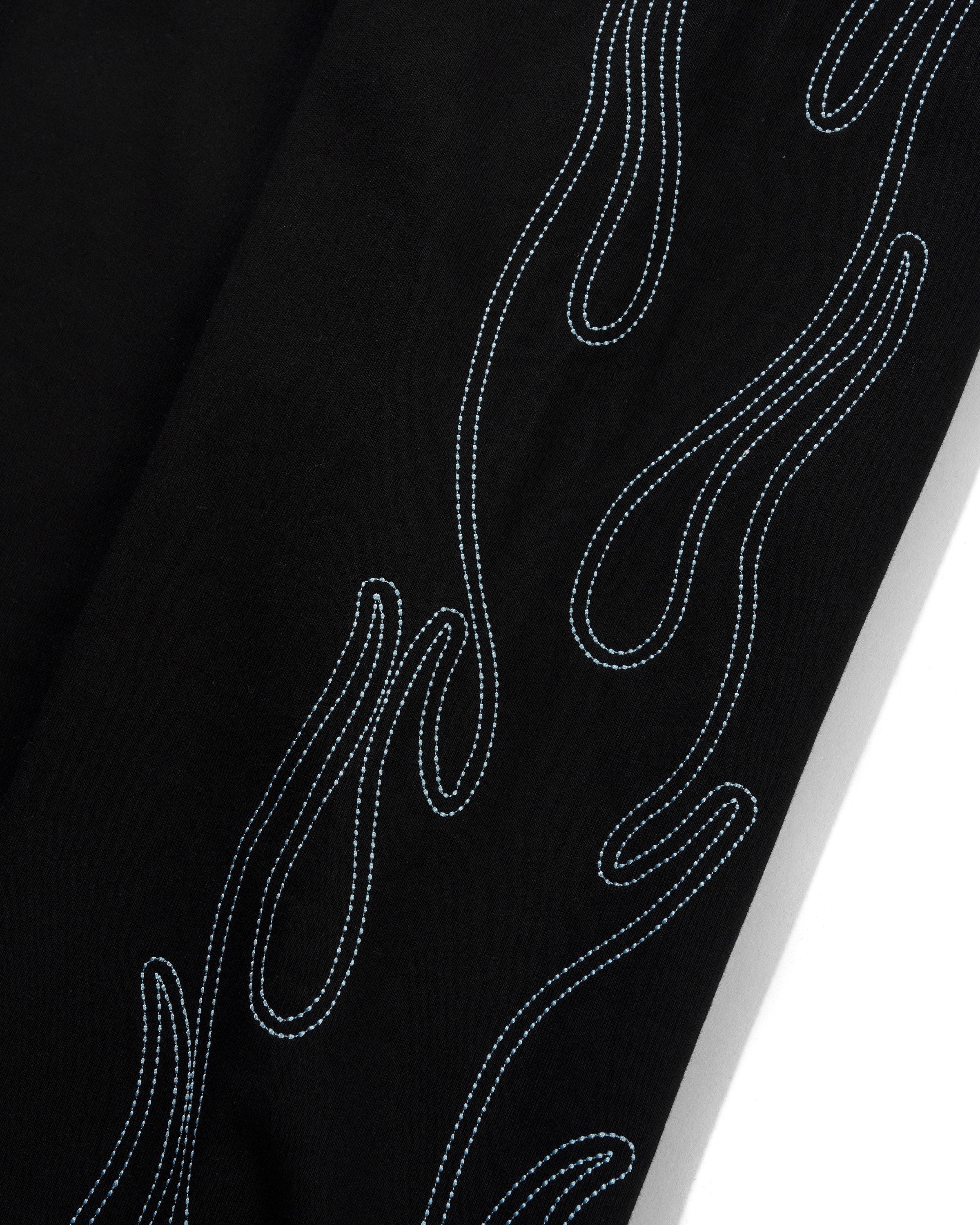 Flame Fleece Pants, Black - Image 4