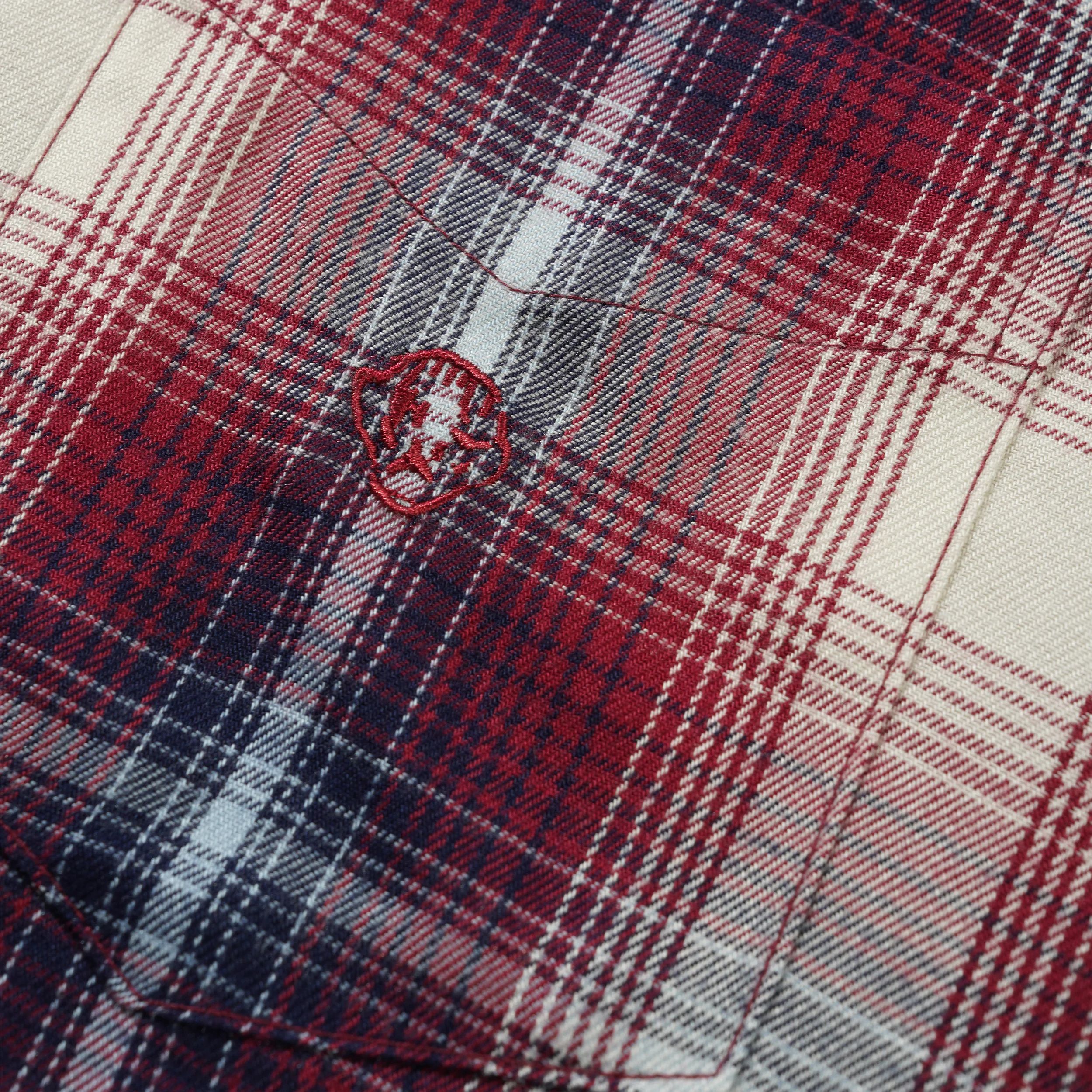 Flannel Shirt, Red - Image 2