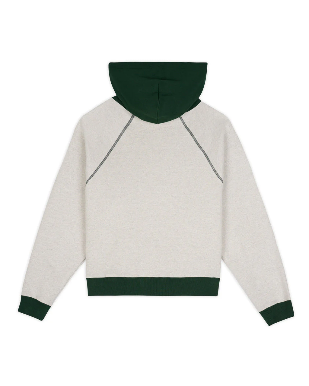 Fleece Logo Head Raglan Pullover, Oatmeal Green - Image 2