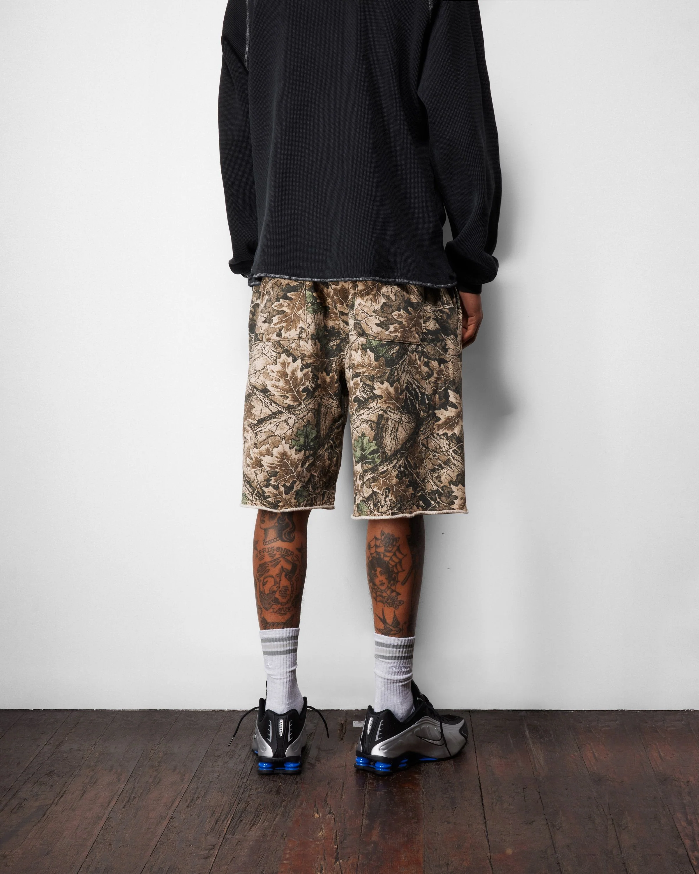 Fleece Shorts, Forest Camo - Image 2