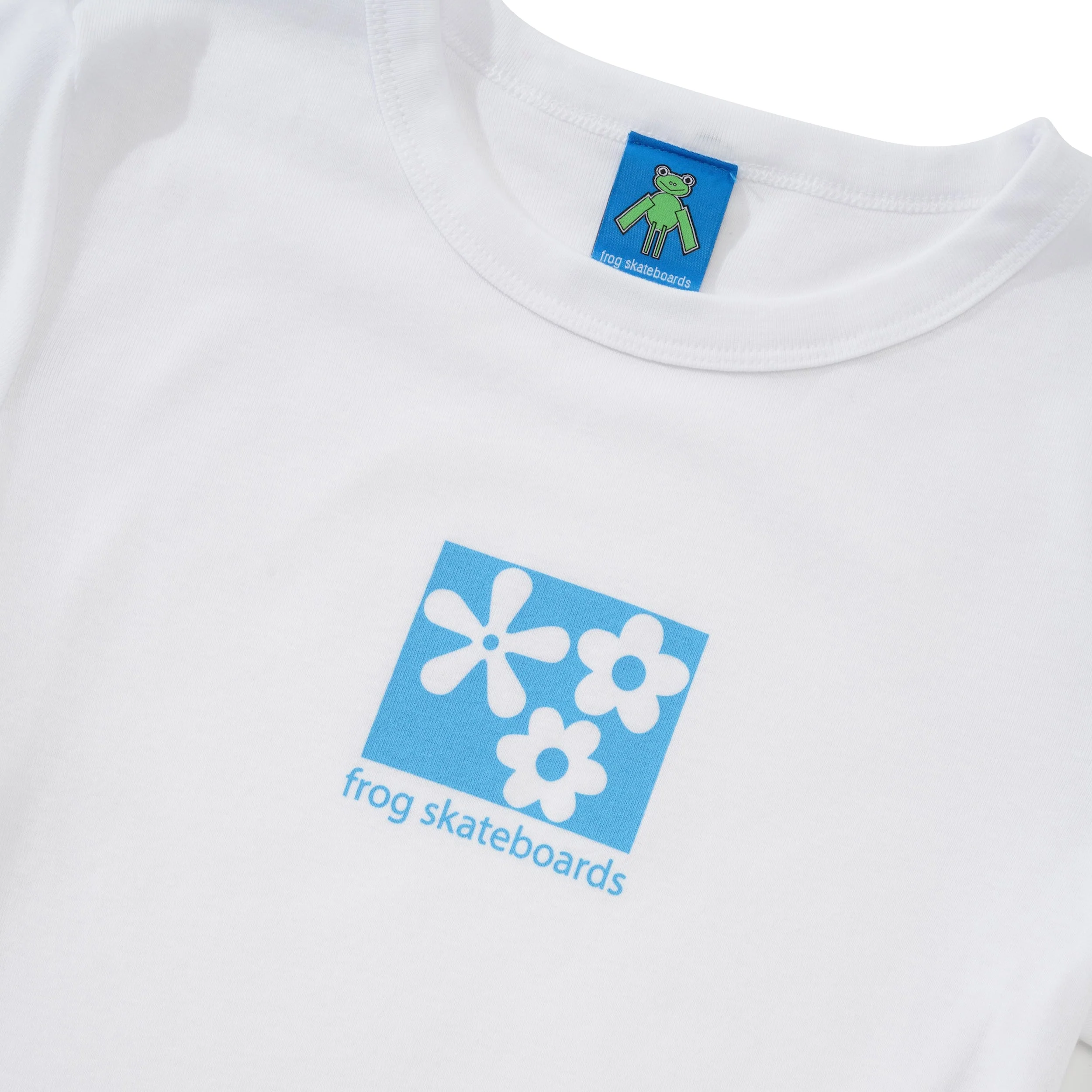 Flower Baby Cropped Tee, White - Image 2