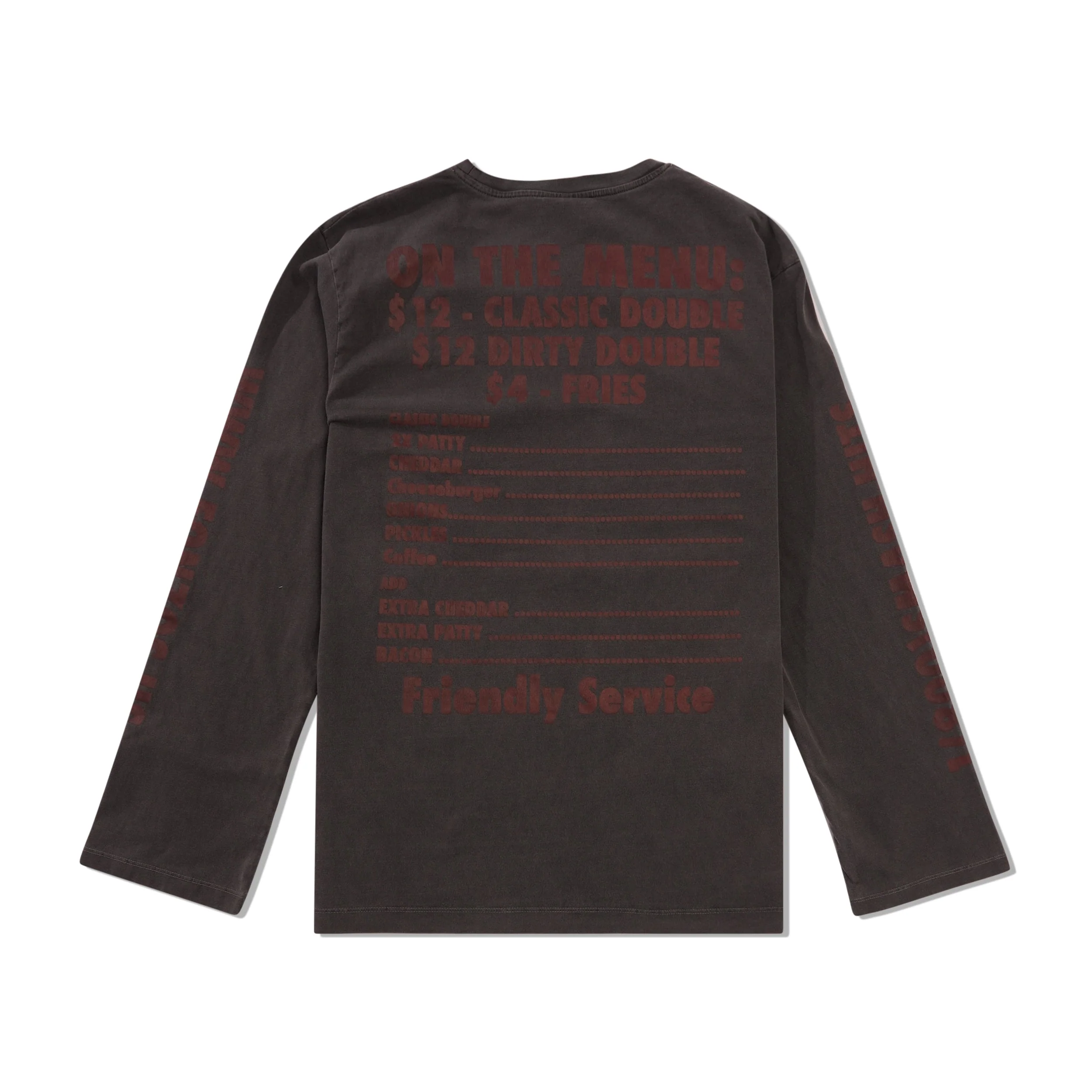 Fonzo's L/S Tee, Charcoal - Image 3