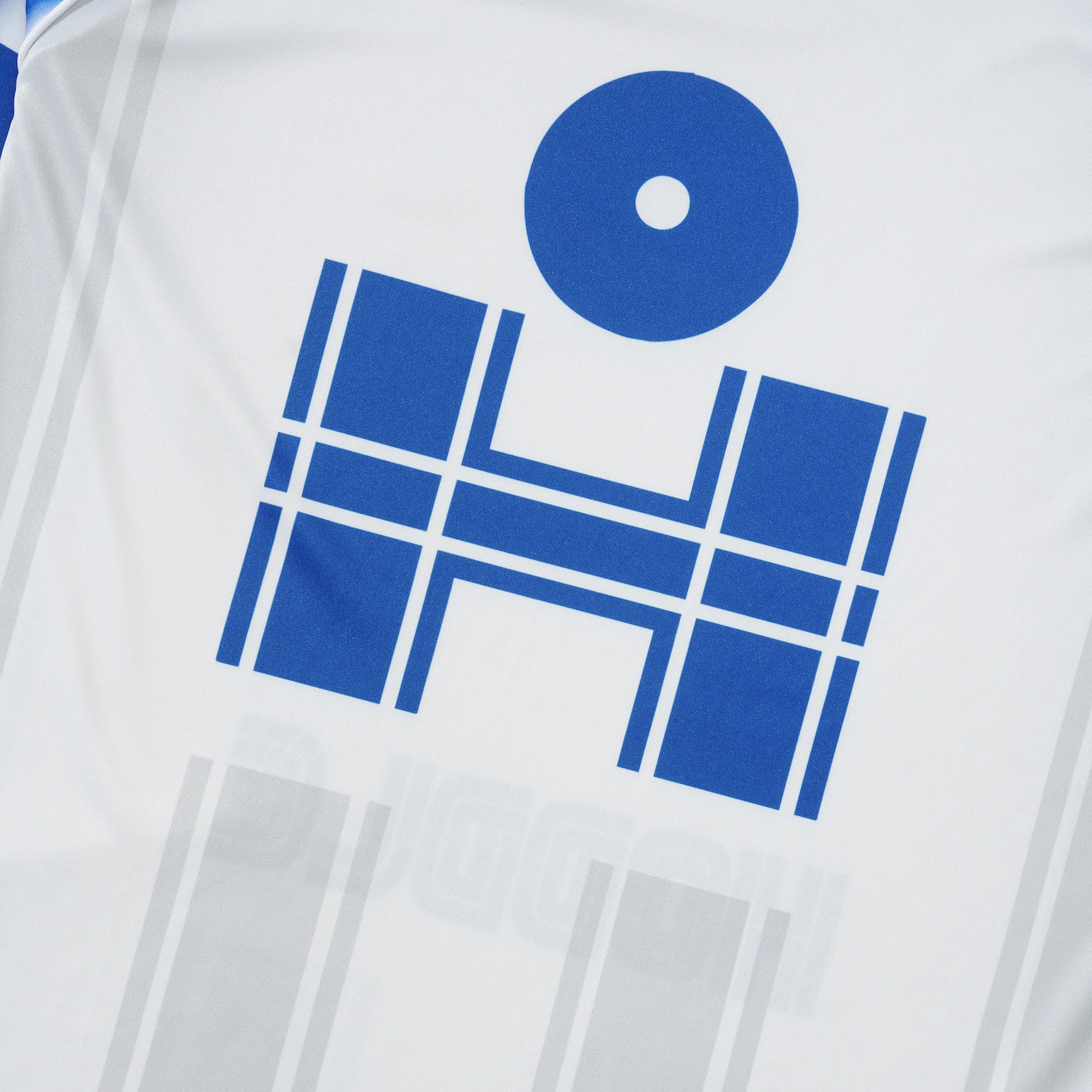 Football Jersey, White / Blue - Image 2