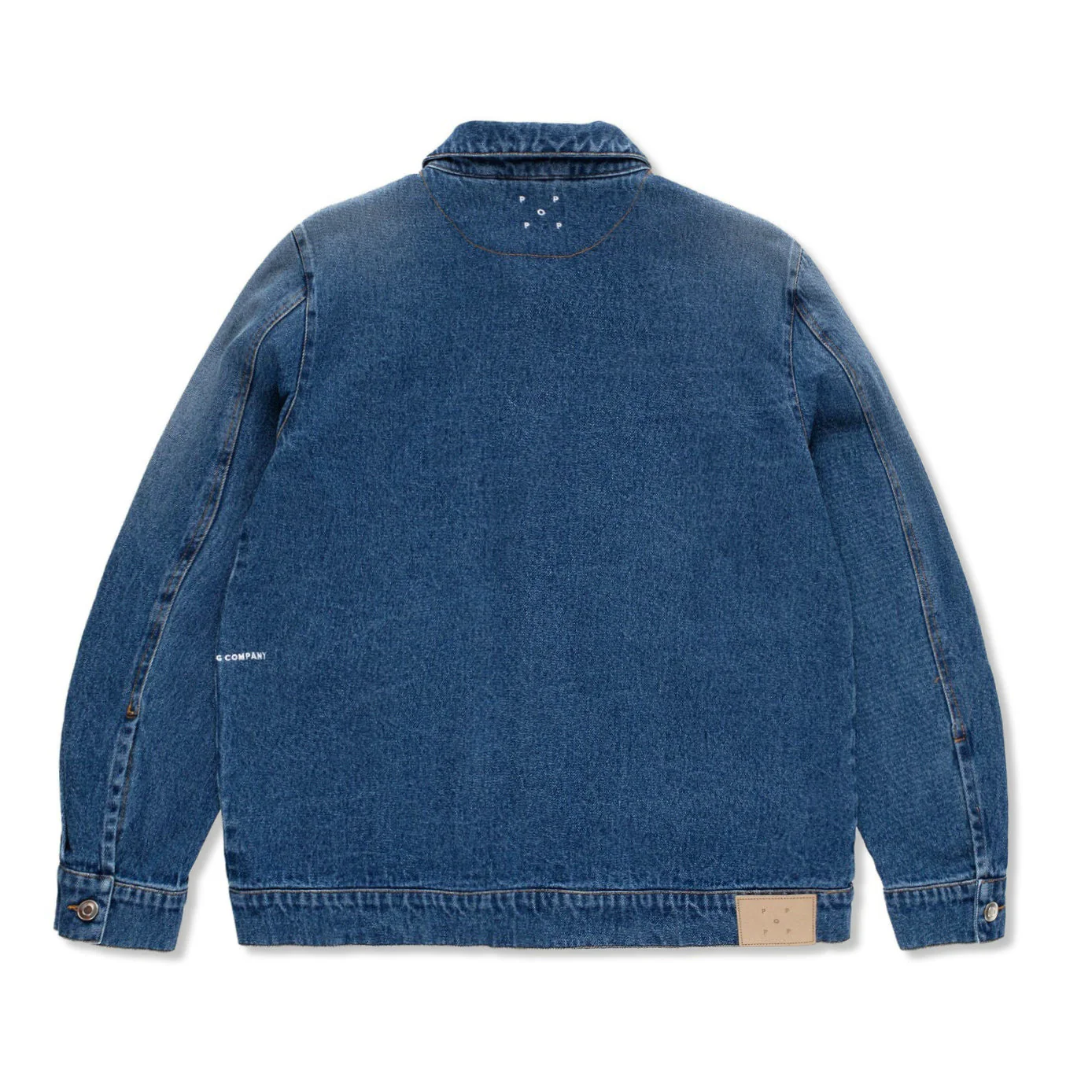 Full Button Denim Jacket, Rinsed Denim - Image 2