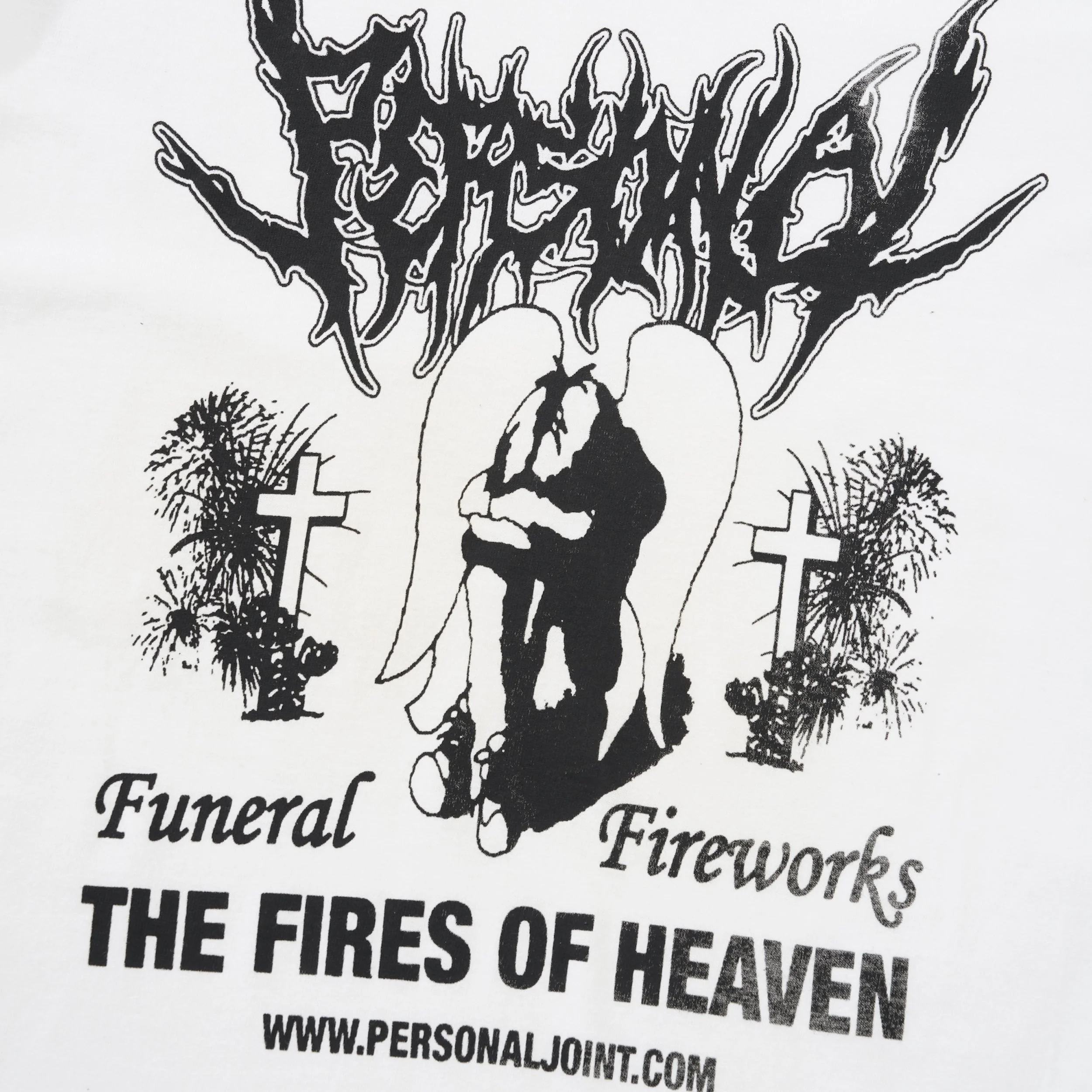 Funeral Fireworks L/S Tee, White - Image 2