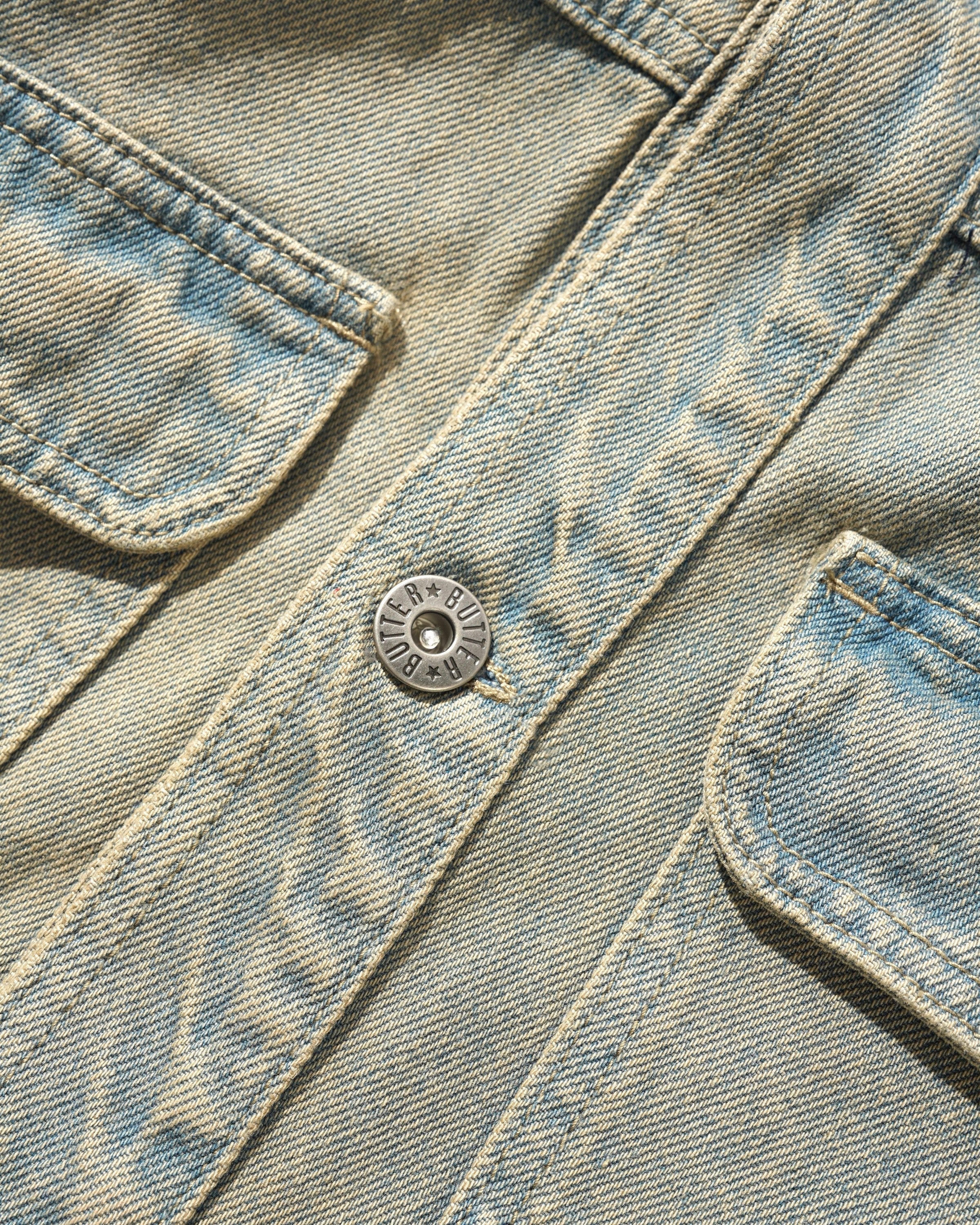 Garage Denim Jacket, Sunfade Blue - Image 4