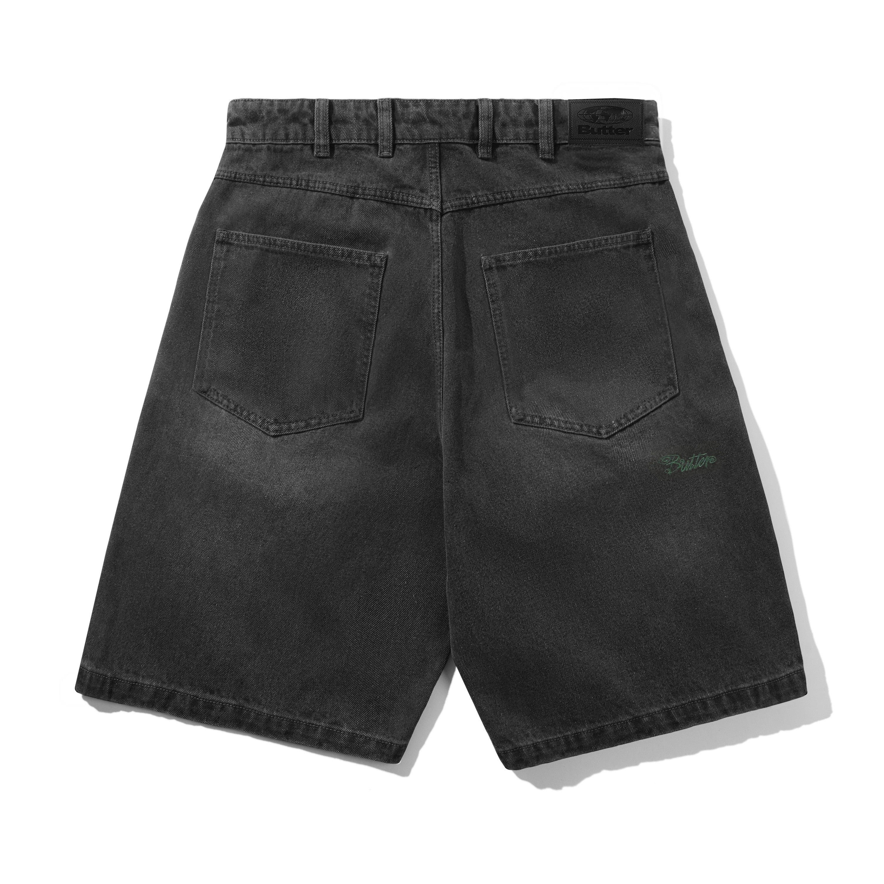 Garage Denim Shorts, Faded Black - Image 2