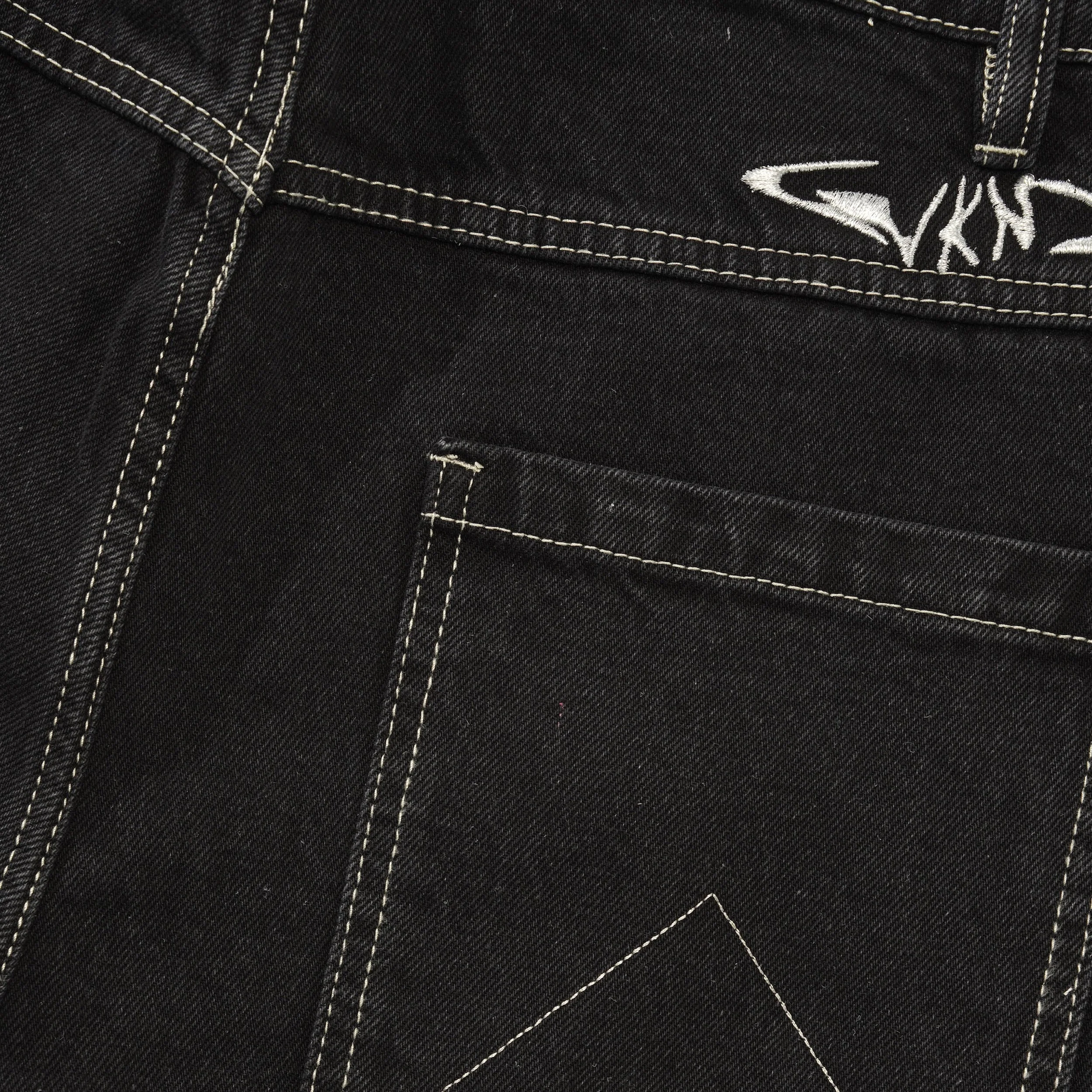 Gene's Jean Shorts, Black Wash - Image 3