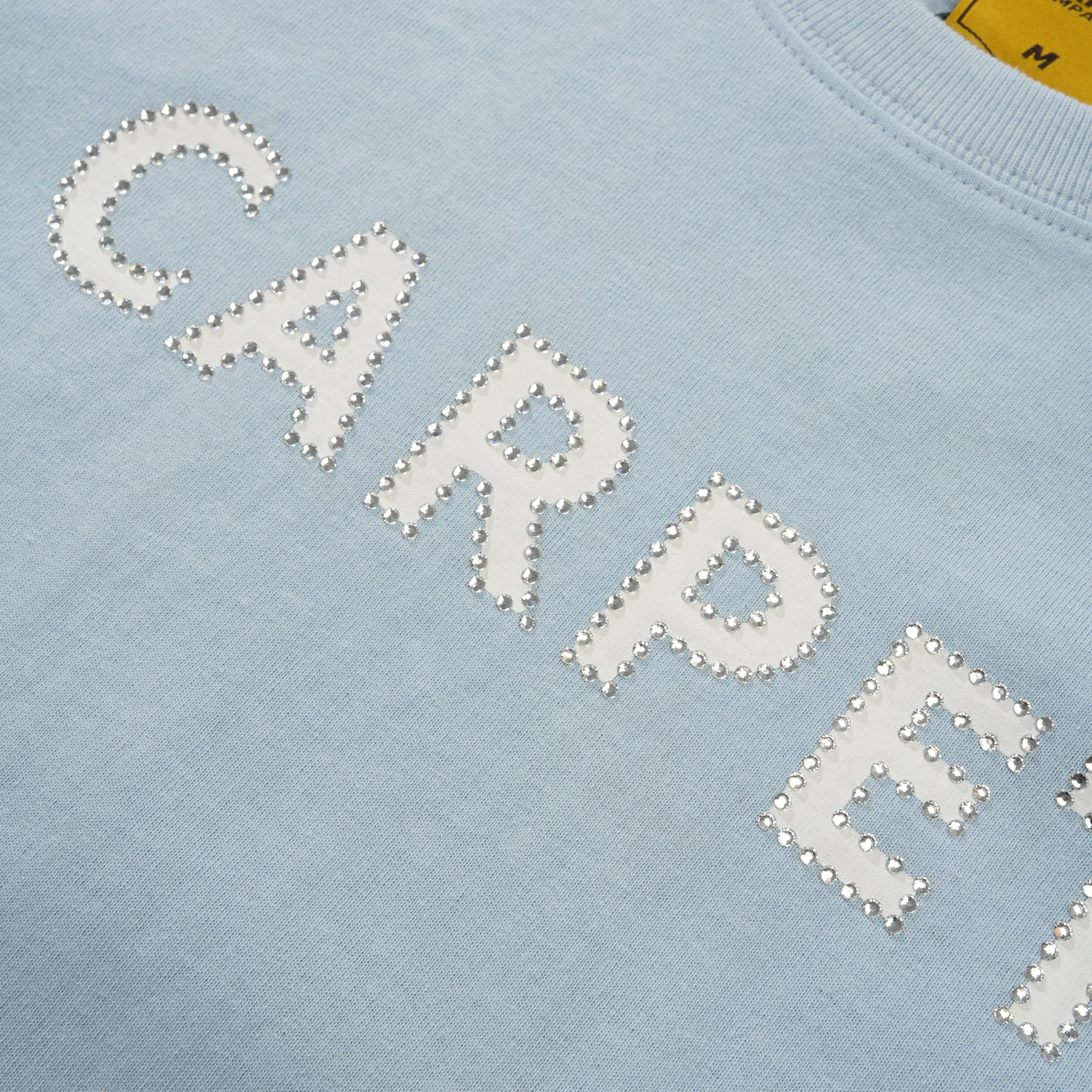 Girl Rhinestone Tee, Blue - Image 2