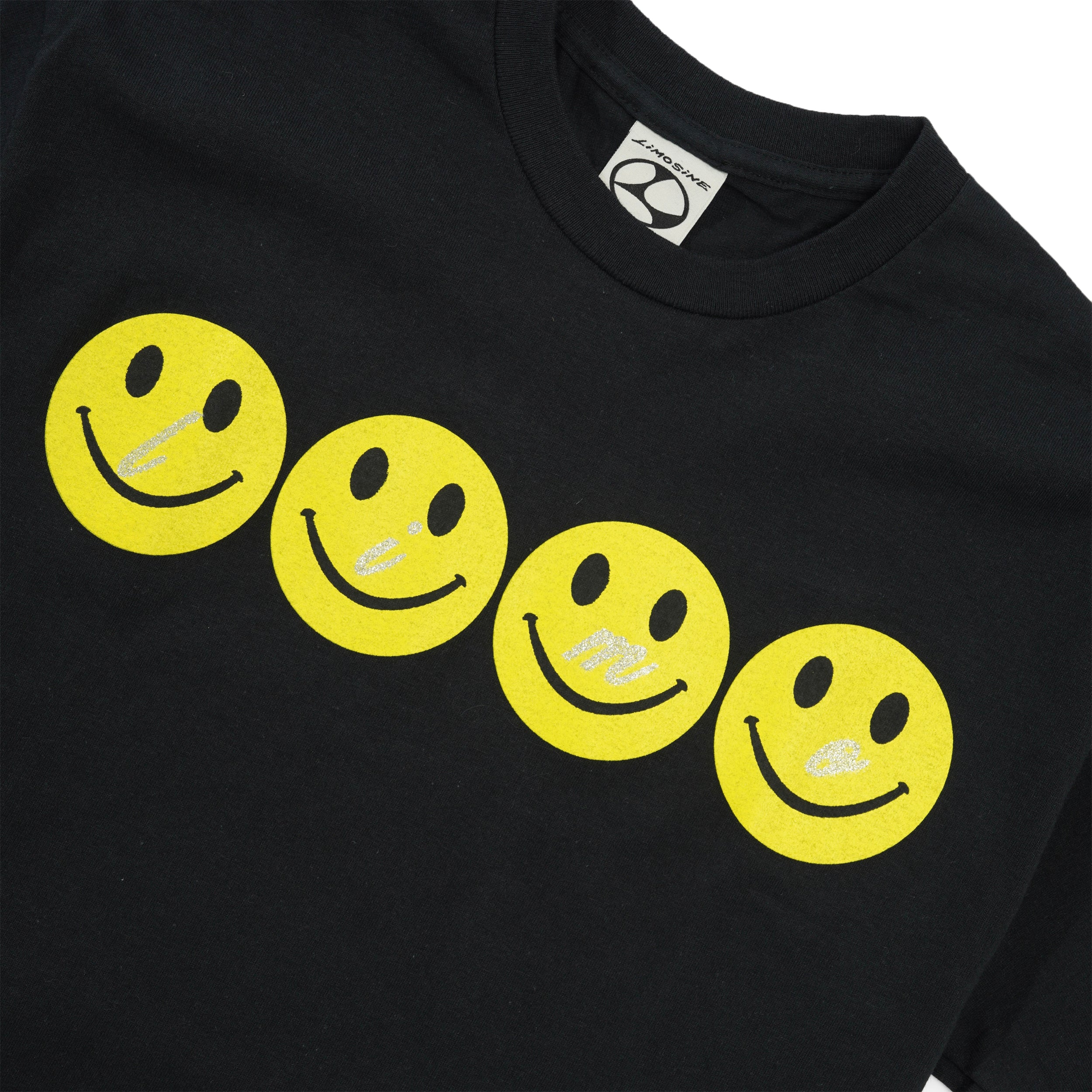 Glitter Smile Tee, Black - Image 2