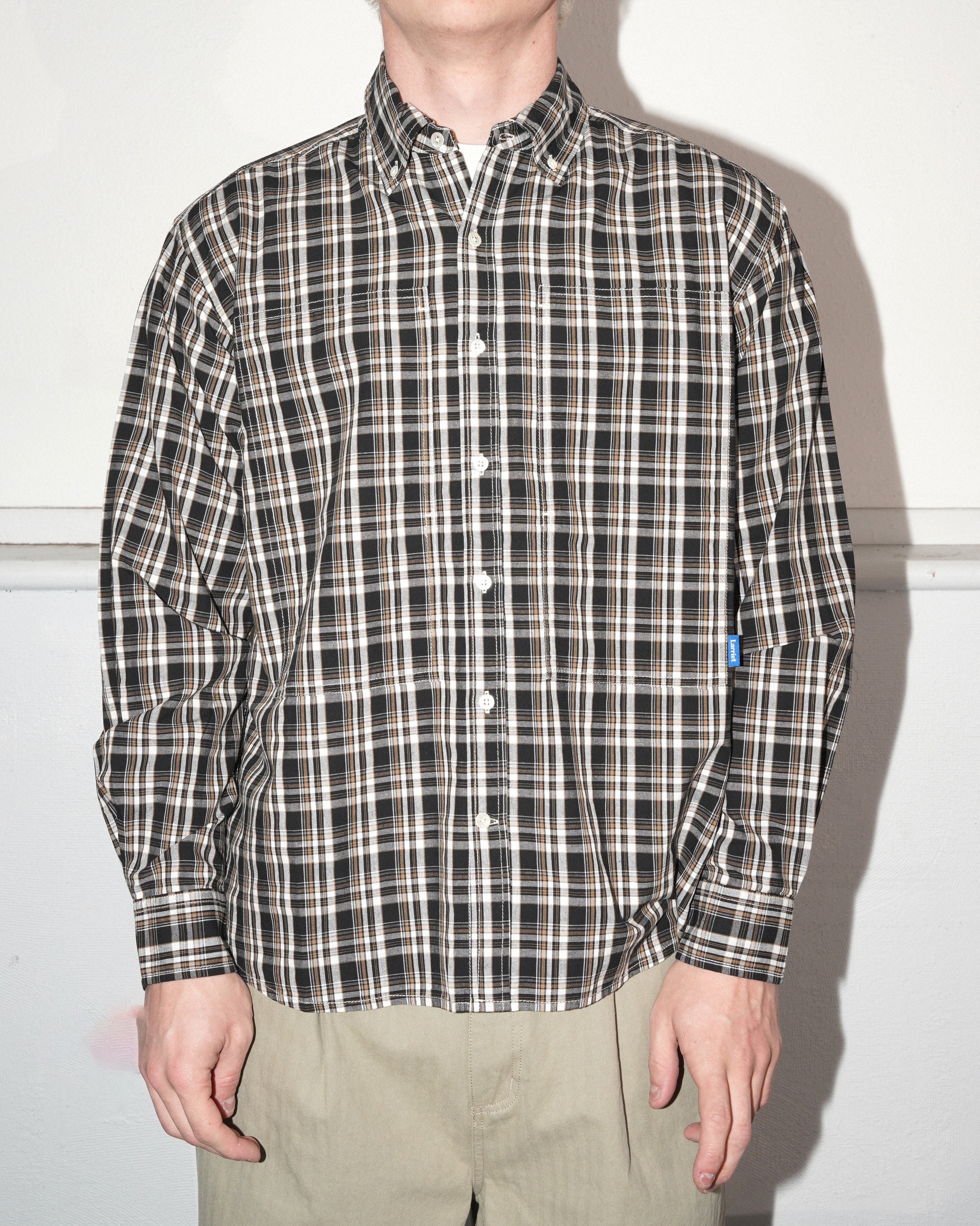 Grant Shirt, Black Plaid - Image 5