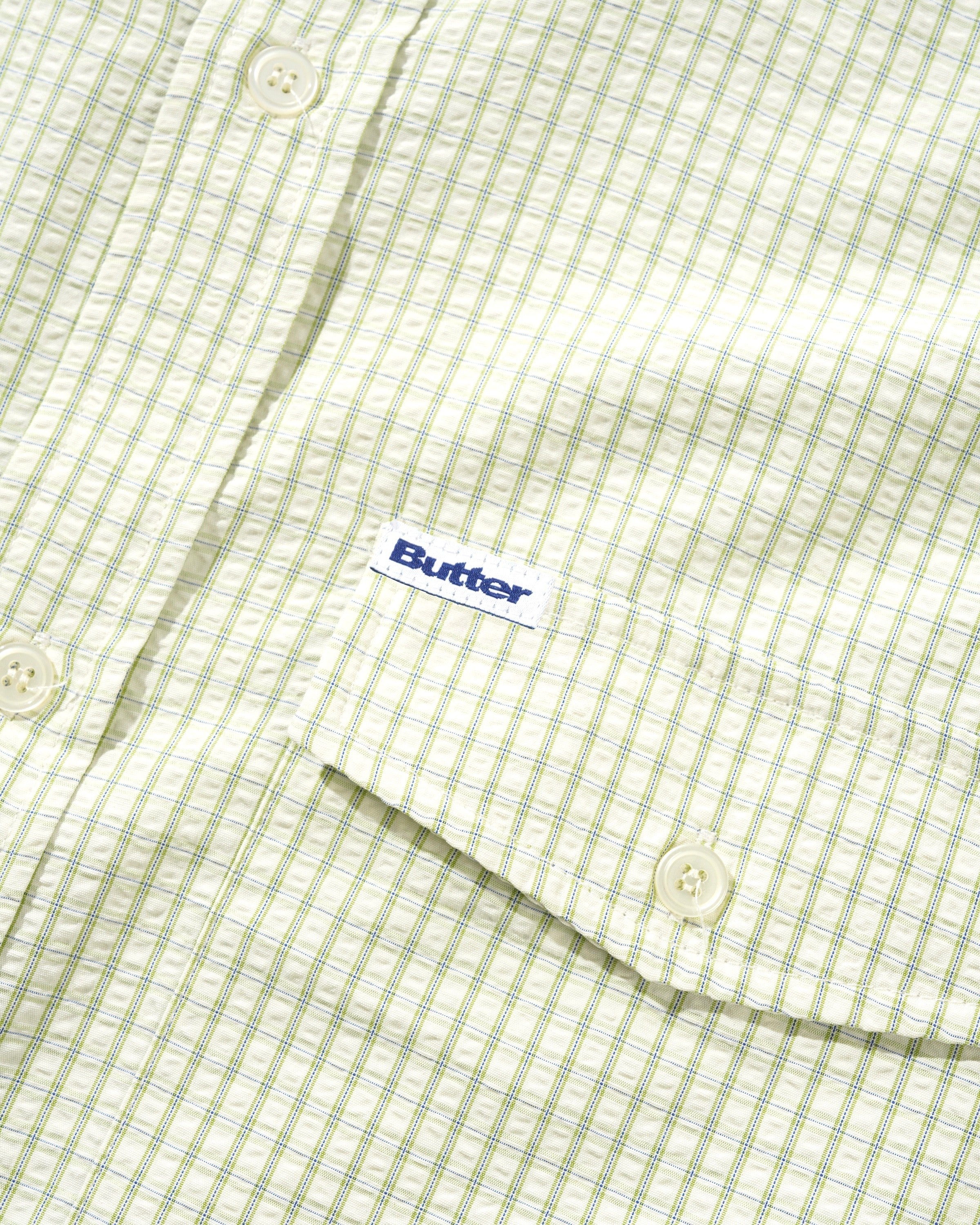 Grid S/S Shirt, Green - Image 2