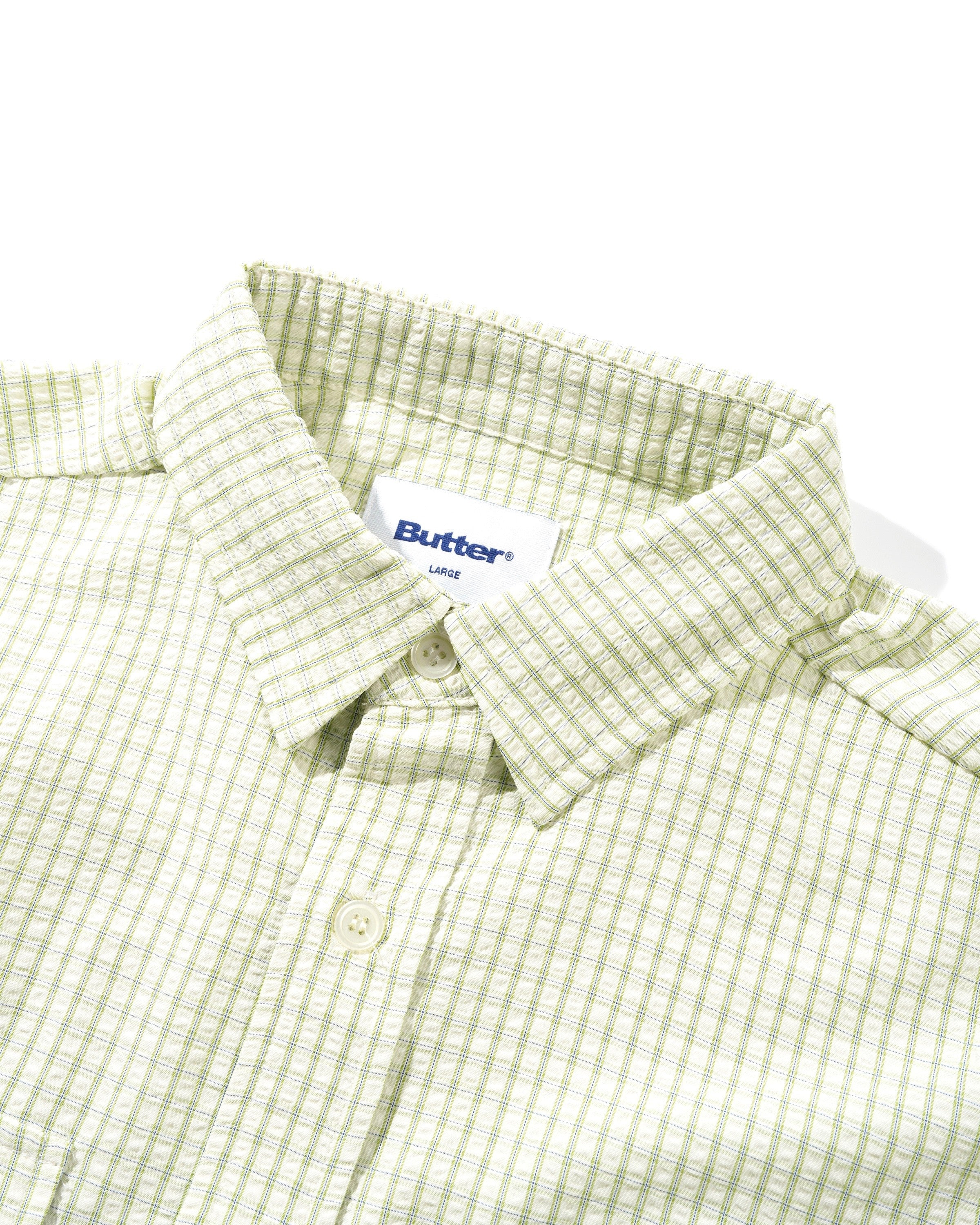 Grid S/S Shirt, Green - Image 3