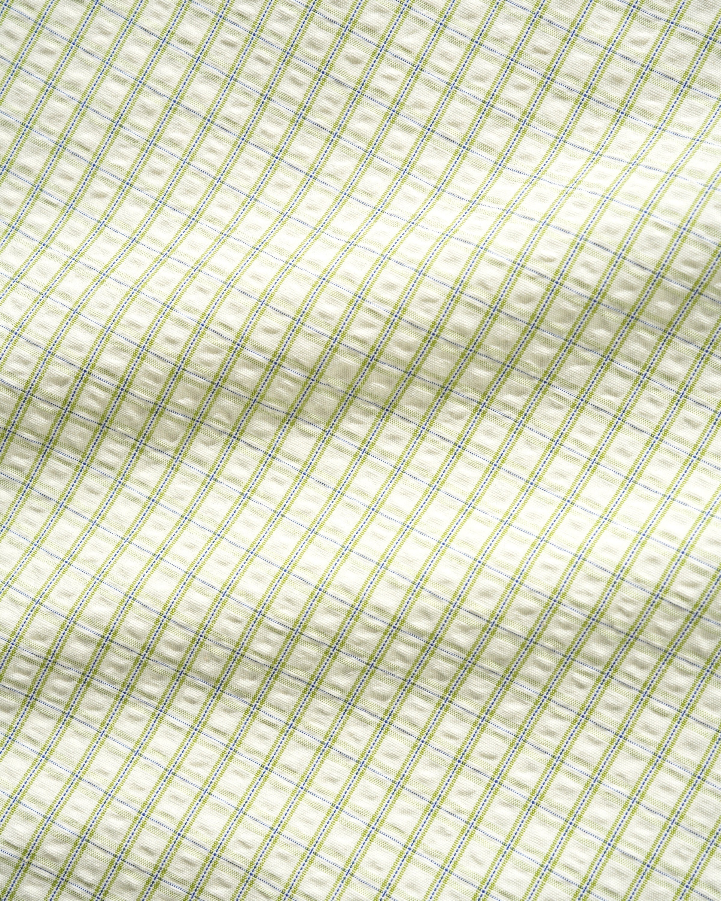 Grid S/S Shirt, Green - Image 4