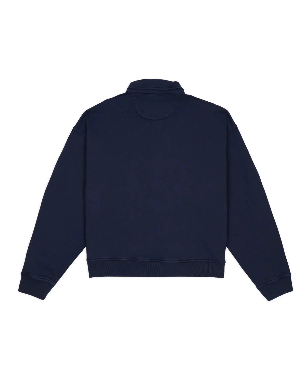 Half-Zip Collared Sweatshirt, Midnight - Image 3