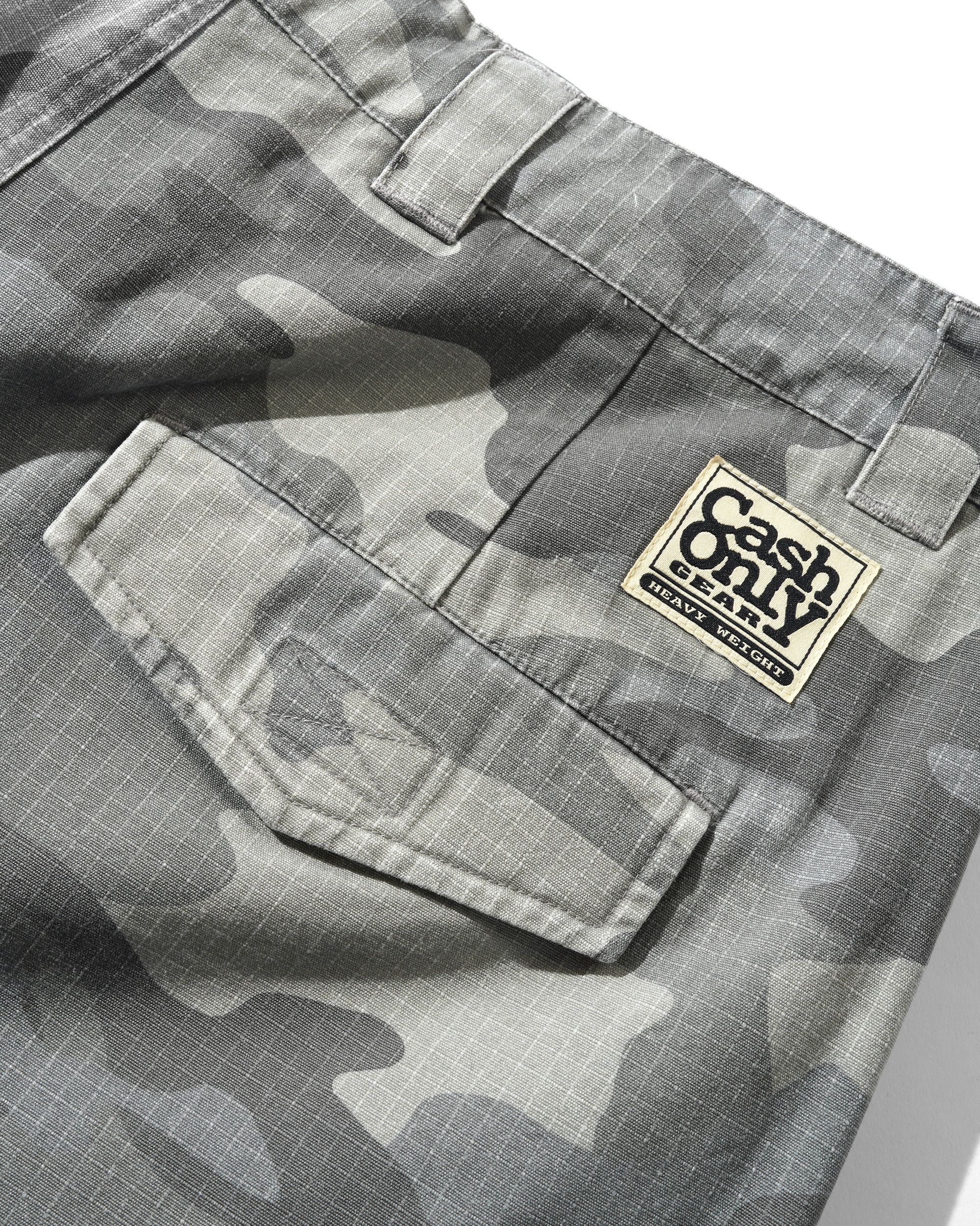 Halfway Shorts, Grey Camo Ripstop - Image 3