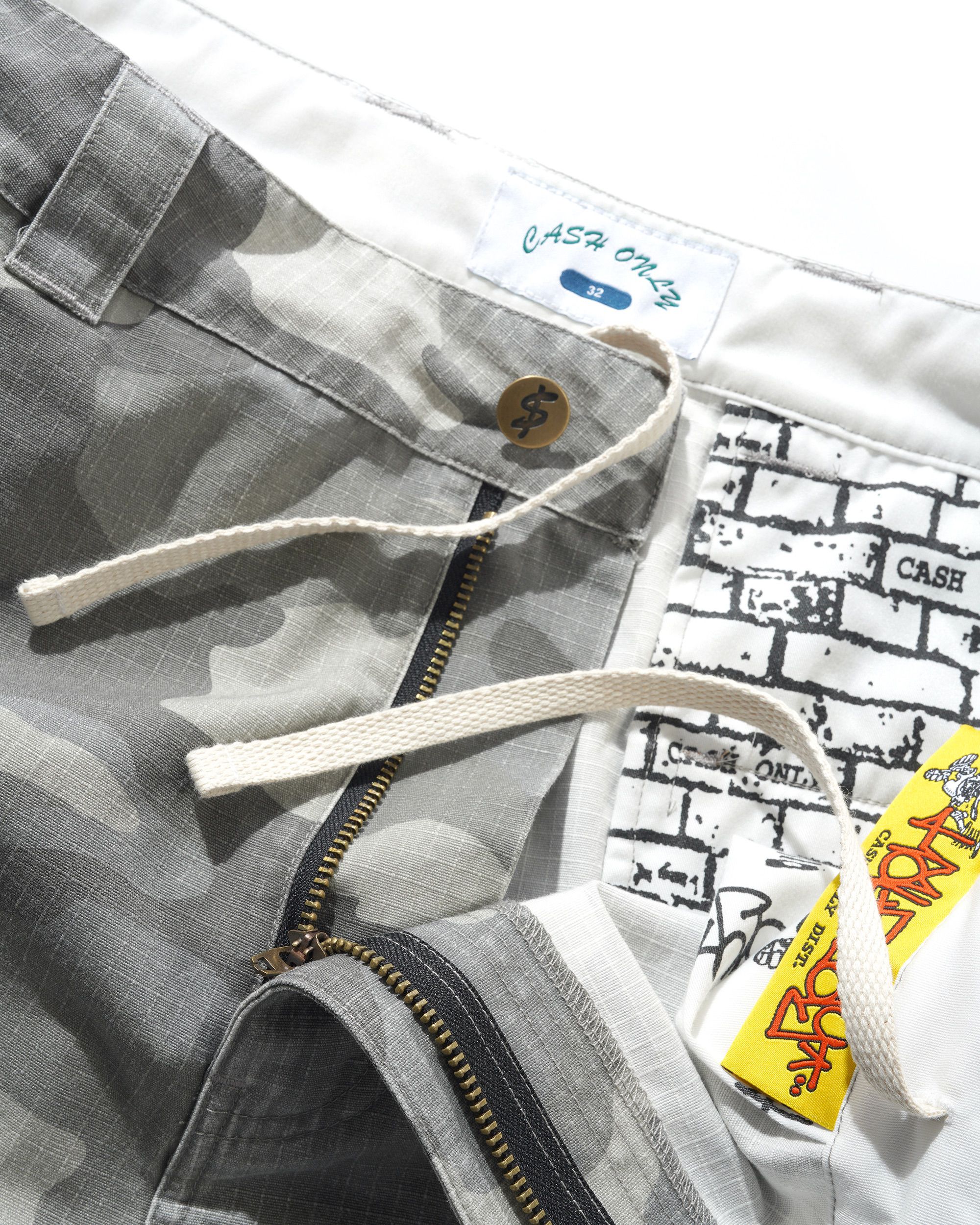 Halfway Shorts, Grey Camo Ripstop - Image 5