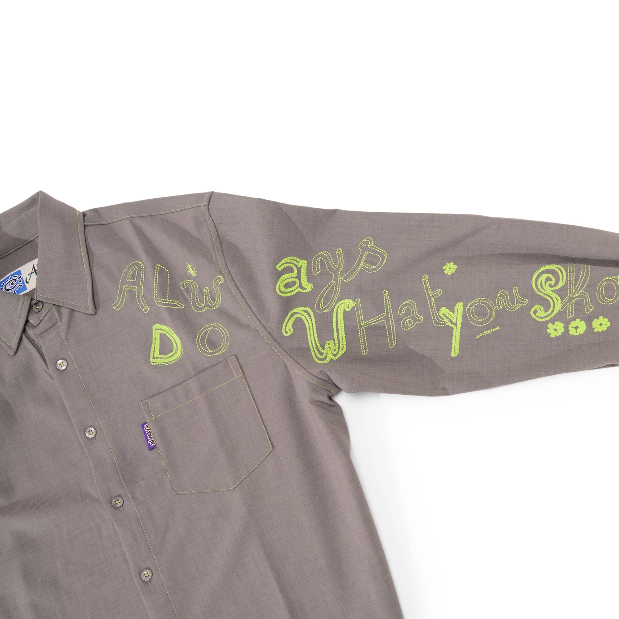 Handstyle L/S Shirt, Grey - Image 2