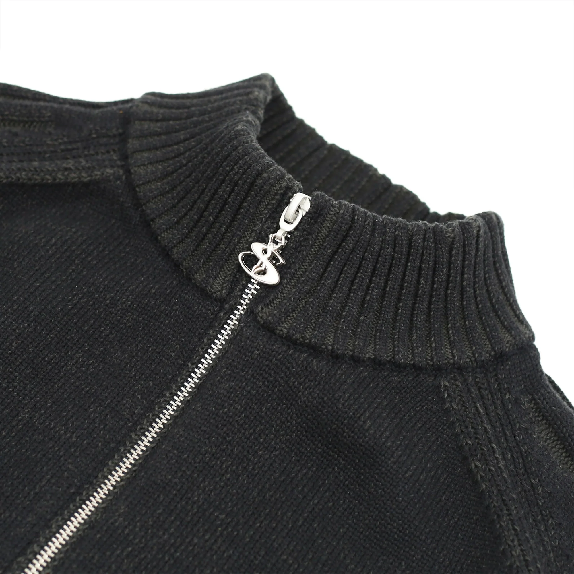 Heathered Phantasy Full Zip, Black / Green - Image 4
