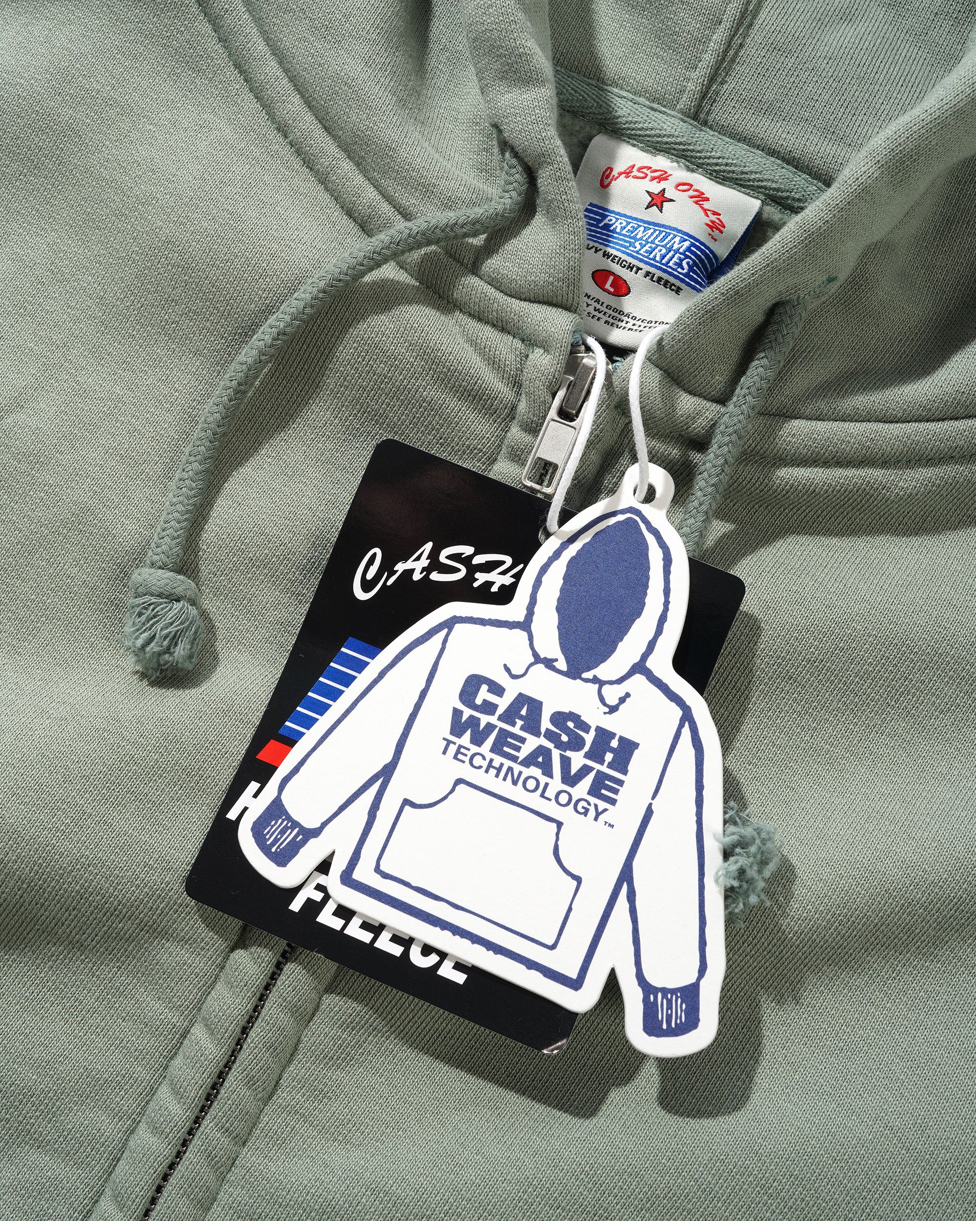 Heavy-Weight Zip-Thru Hood, Dull Sage - Image 3
