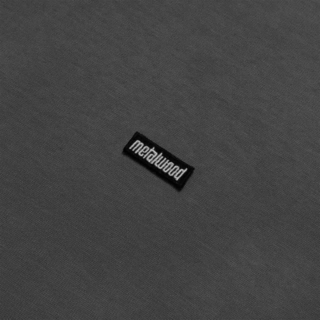 Heavyweight Mini Metal Logo Tee, Tar - Image 2