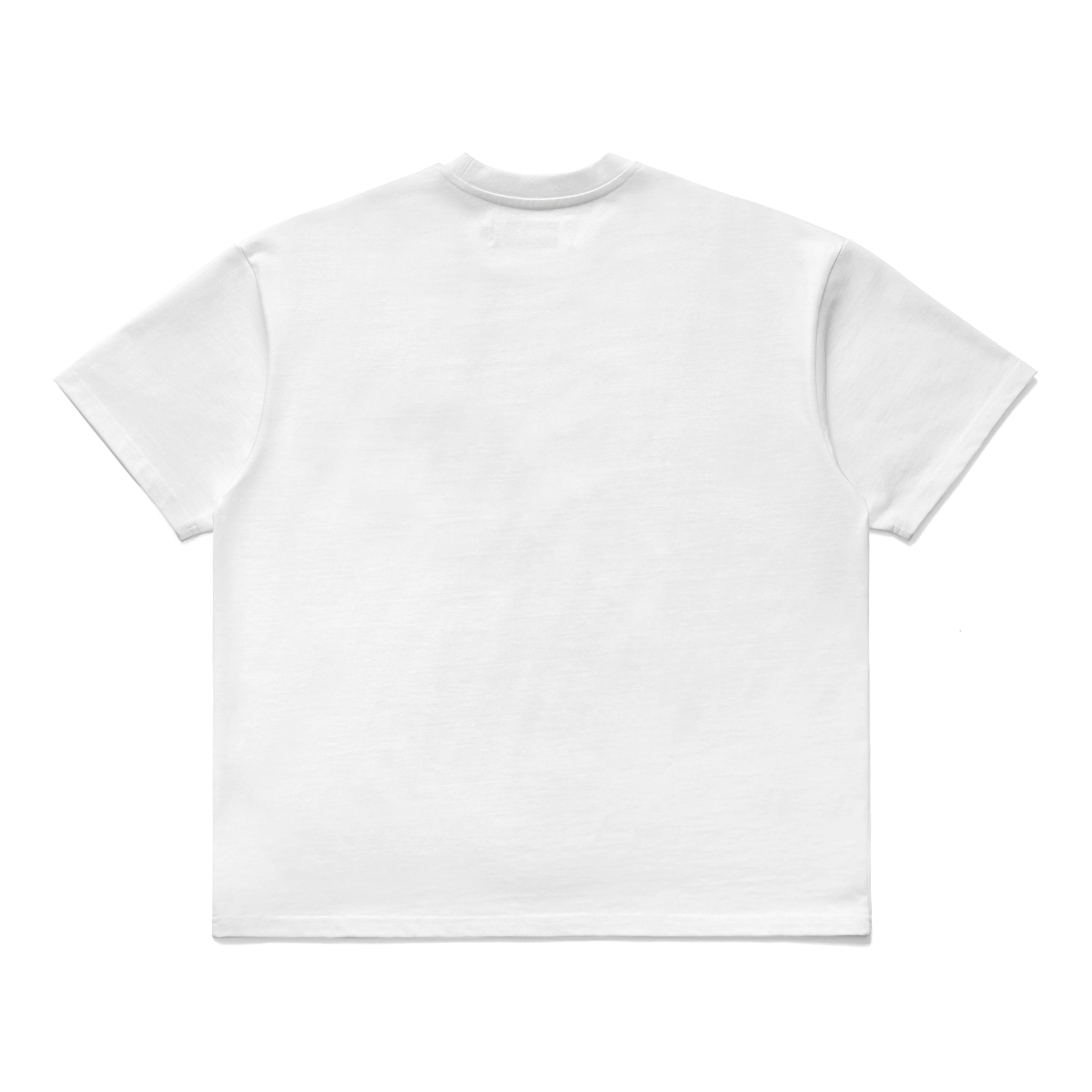 Heavyweight Mini Metal Logo Tee, White - Image 3