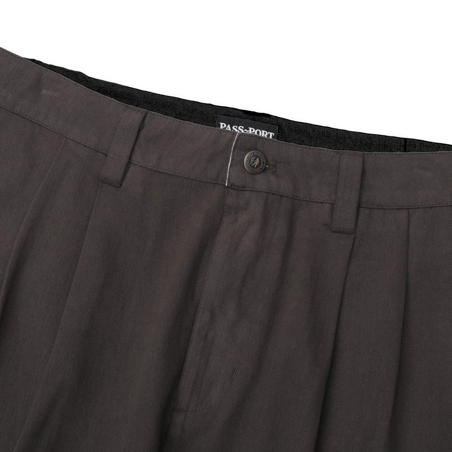 Herringbone Leagues Club Stripe Short, Dark Brown - Image 2