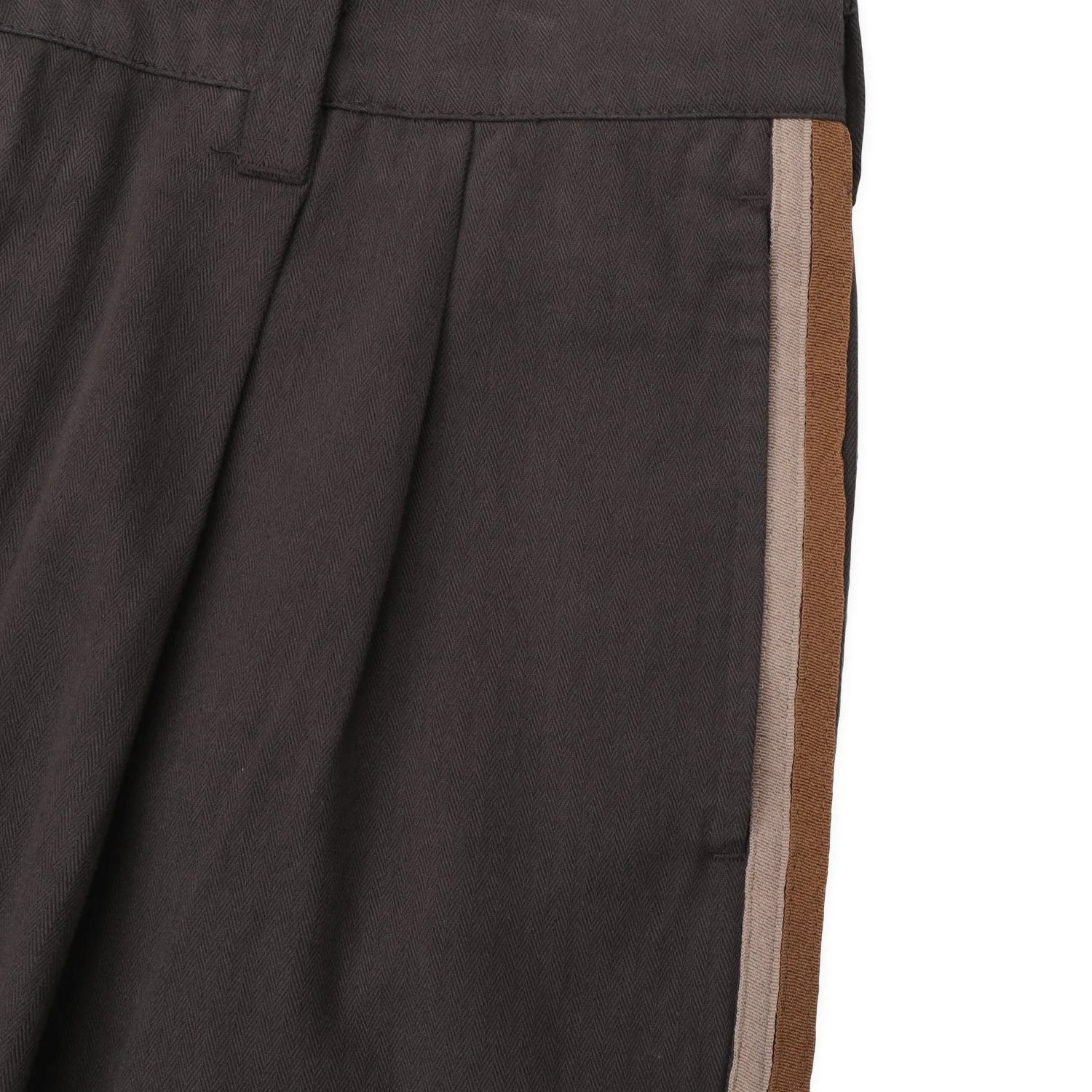 Herringbone Leaugues Club Stripe Pant, Dark Brown - Image 3