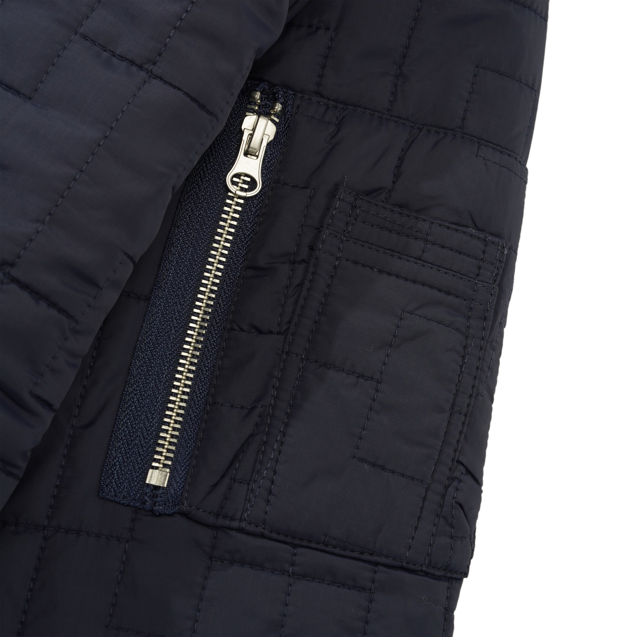 Hoddle Reversible Bomber Jacket, Navy / Orange - Image 2