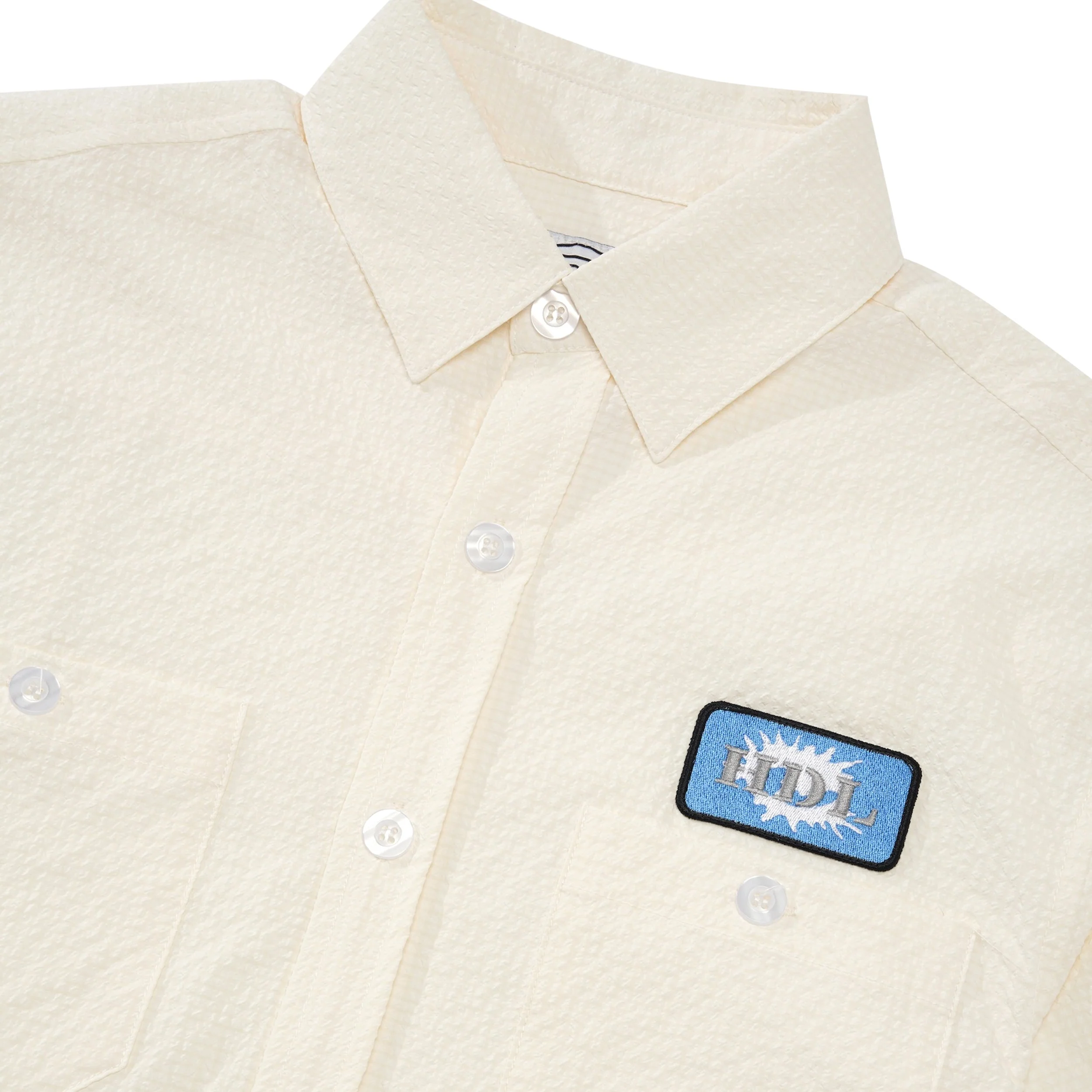 Hoddle Seersucker S/S Shirt, White - Image 2