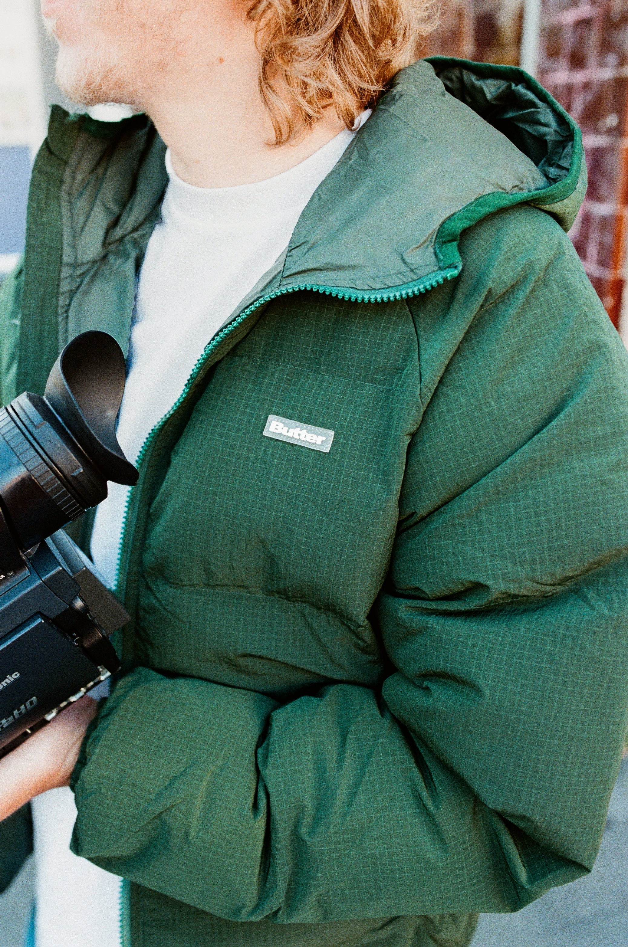 Hooded Puffer Jacket, Forest - Image 7