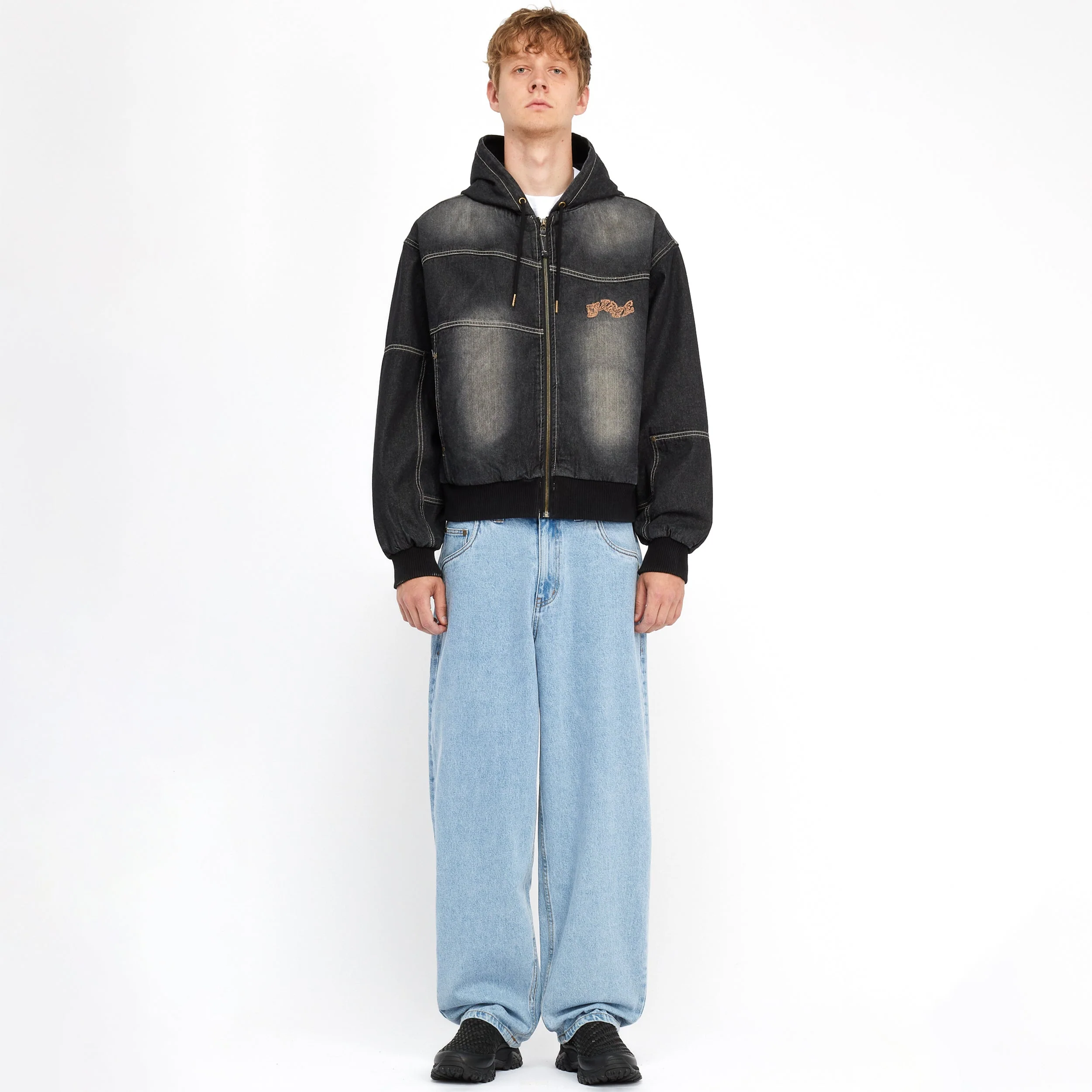 Hooded Utility Jacket, Sandblasted Black - Image 5