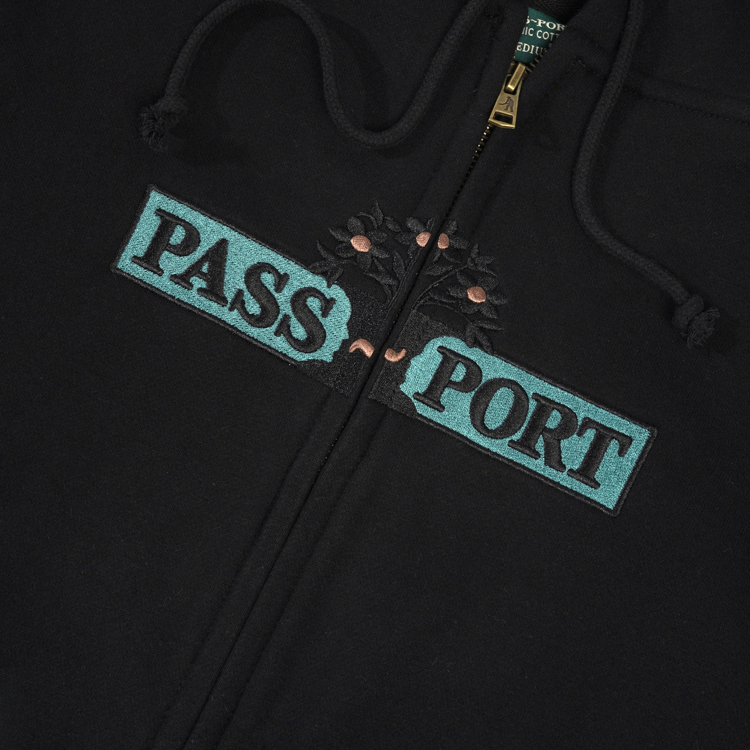House Plant Organic Zip Hood, Black - Image 2