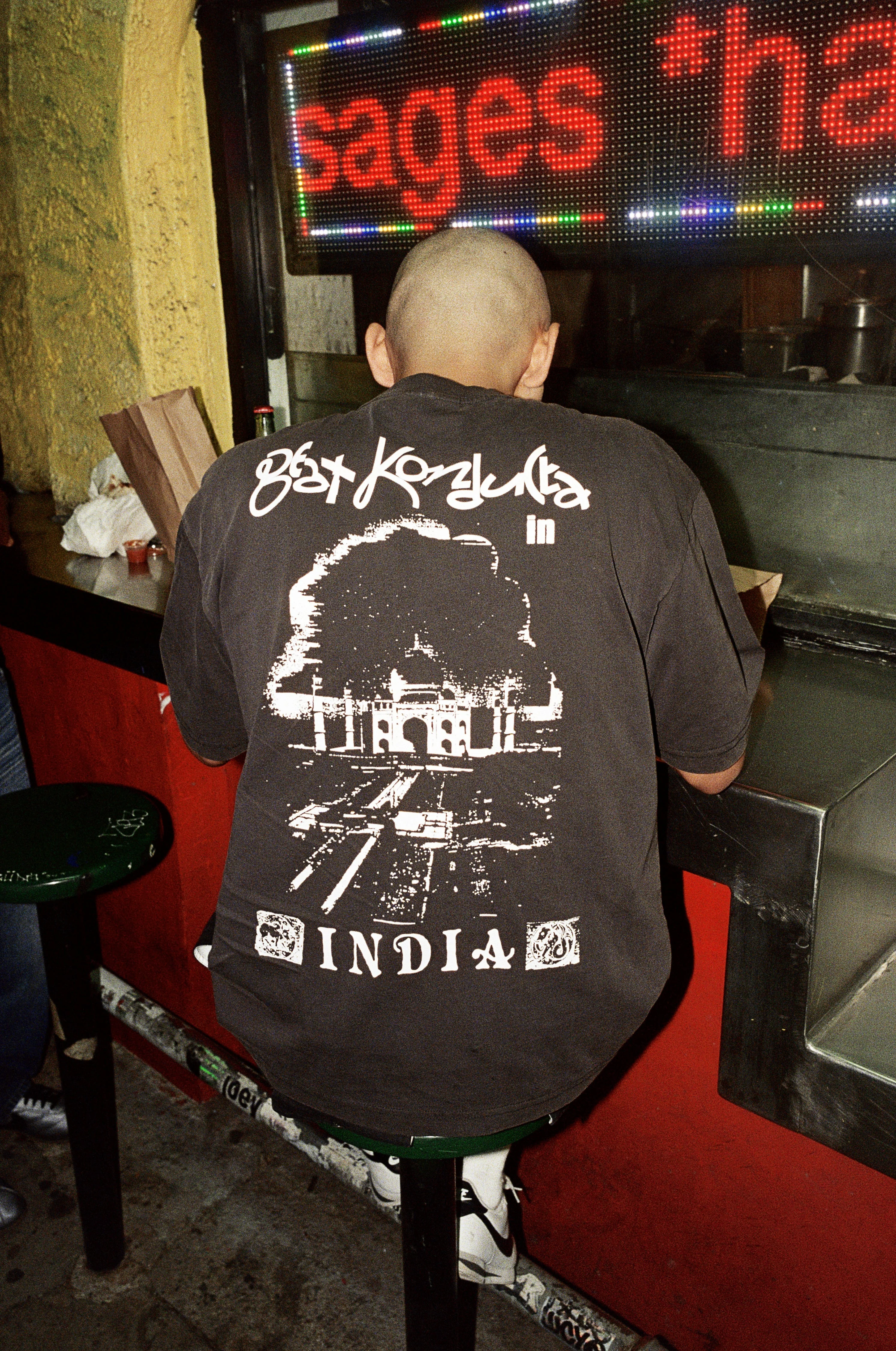 India Tee, Washed Black - Image 5