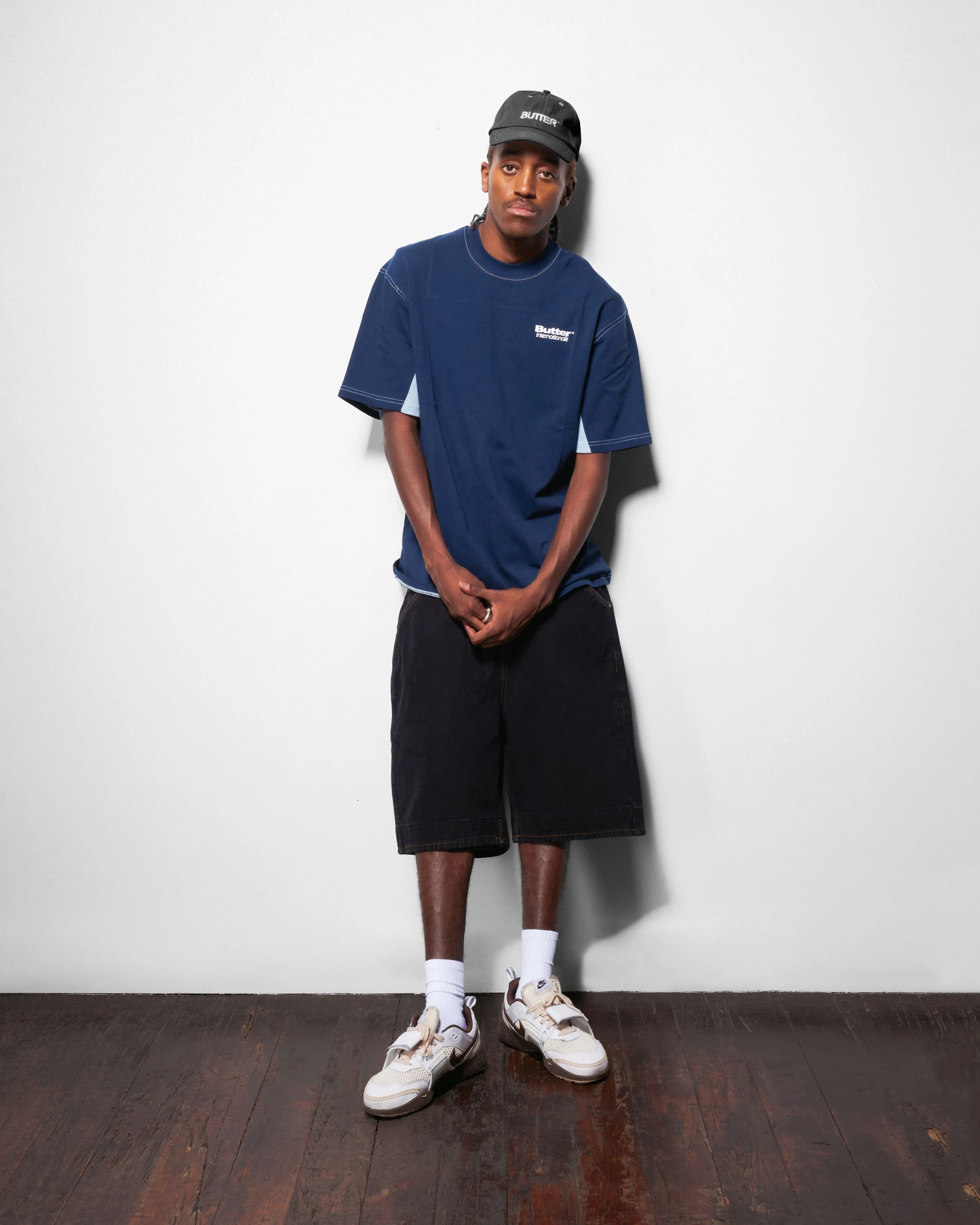 Internationale Panelled Tee, Slate - Image 5