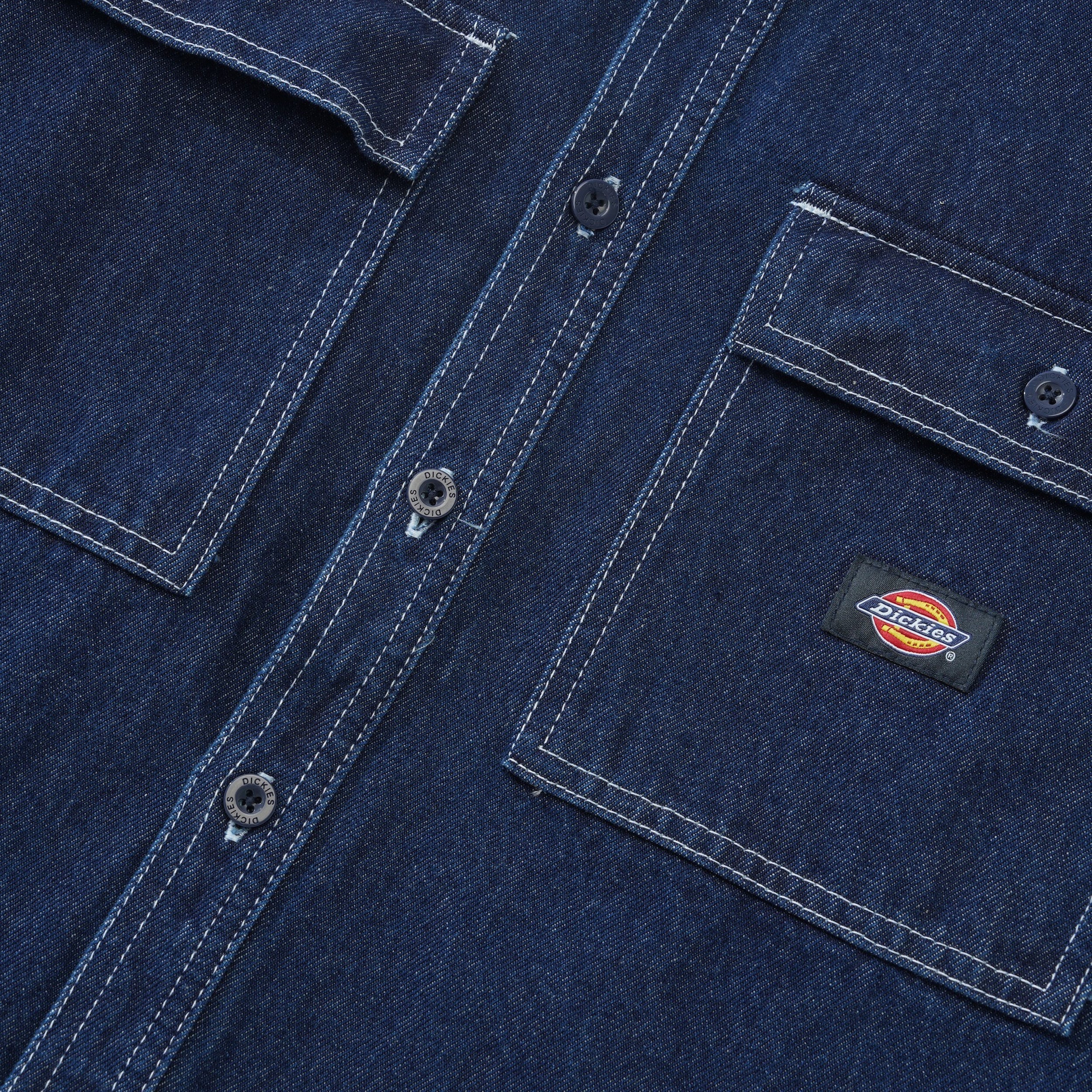 Jacinto Denim L/S Shirt, Rinsed Indigo - Image 2